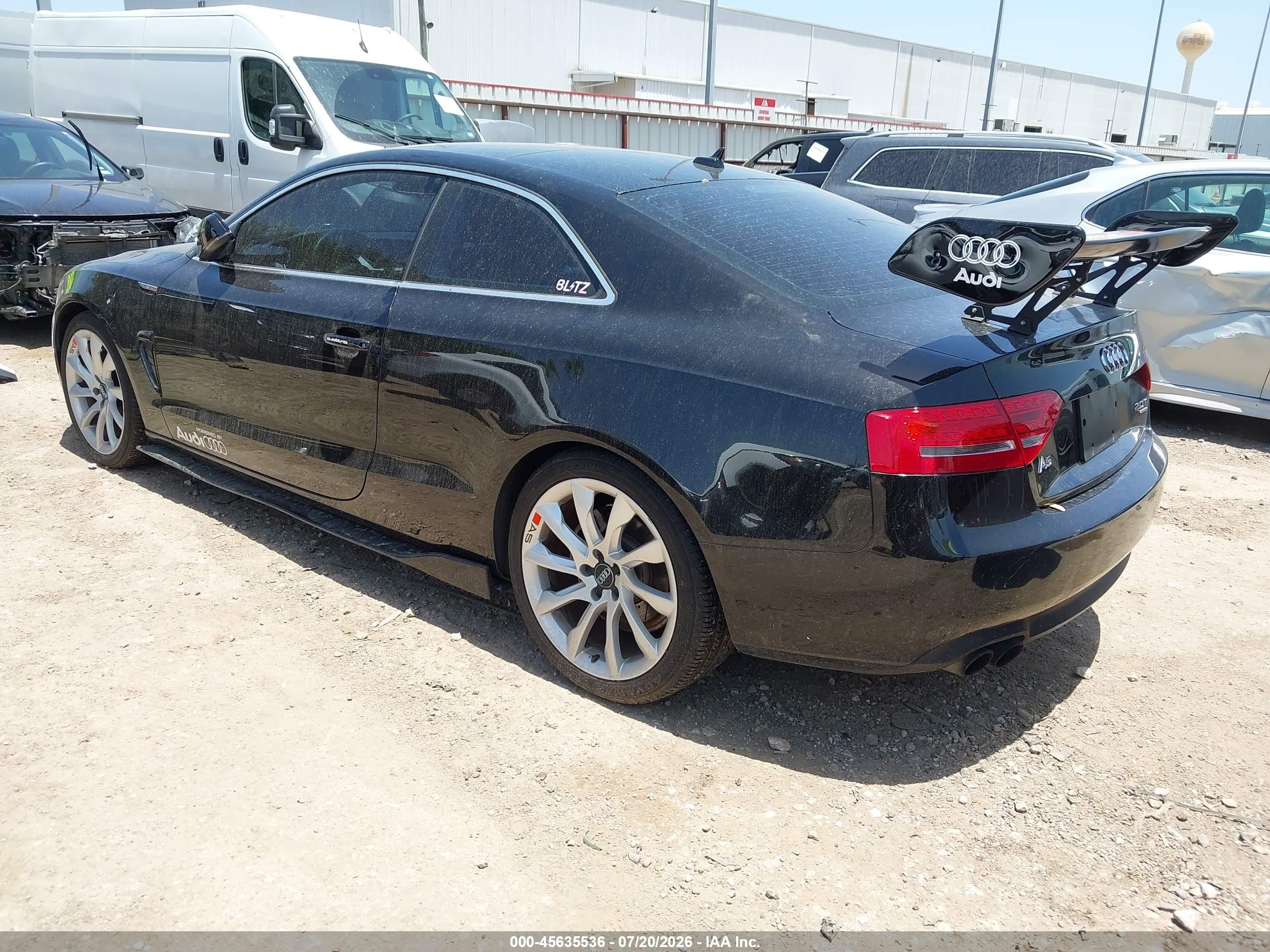 2011 Audi A5 2.0t Premium Black vin: WAULFAFR9BA075569