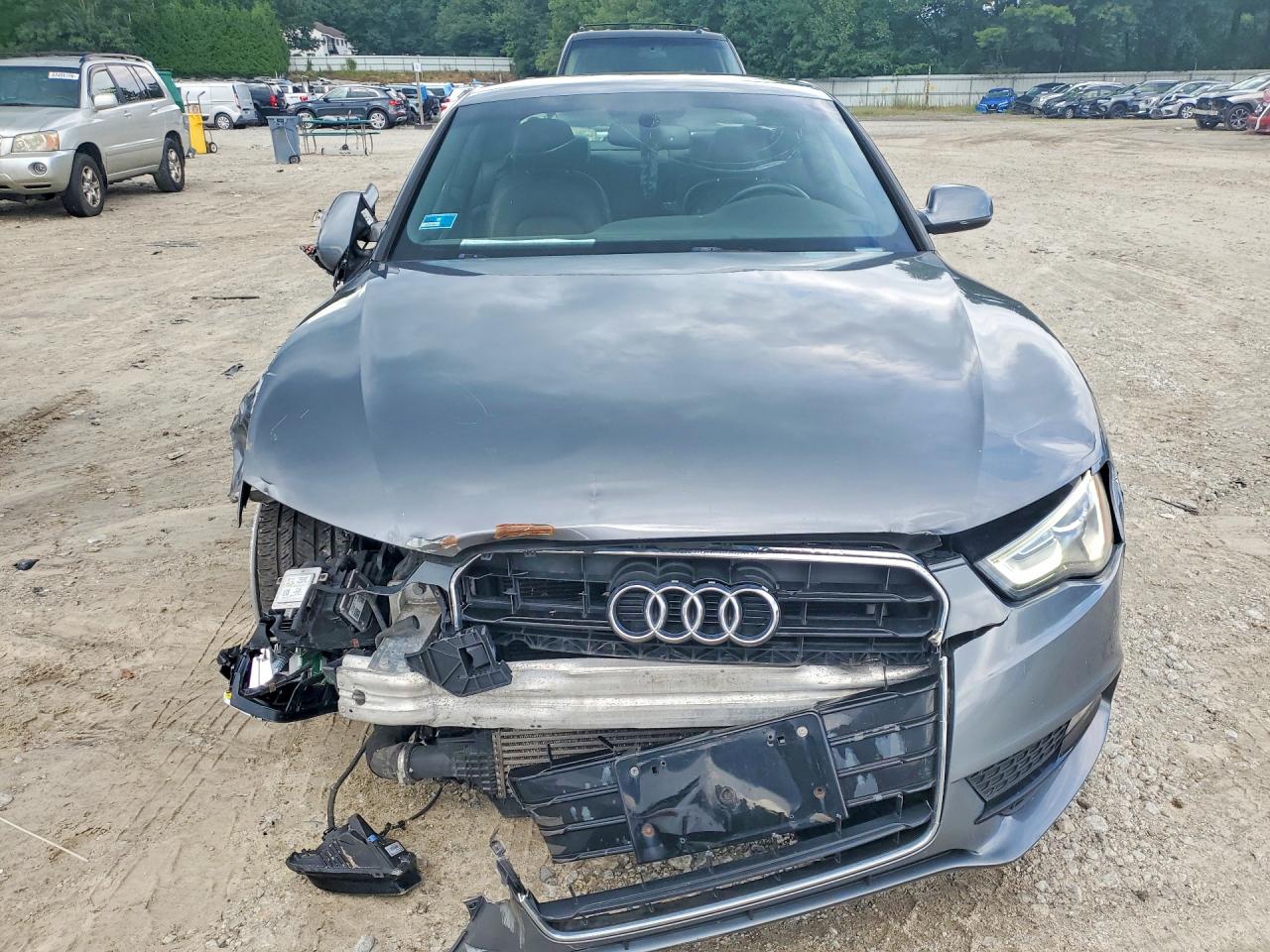 2013 Audi A5 Premium Plus Gray vin: WAULFAFR9DA077342