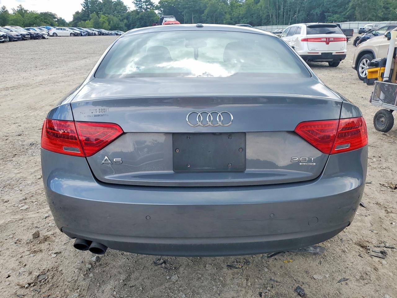 2013 Audi A5 Premium Plus Gray vin: WAULFAFR9DA077342