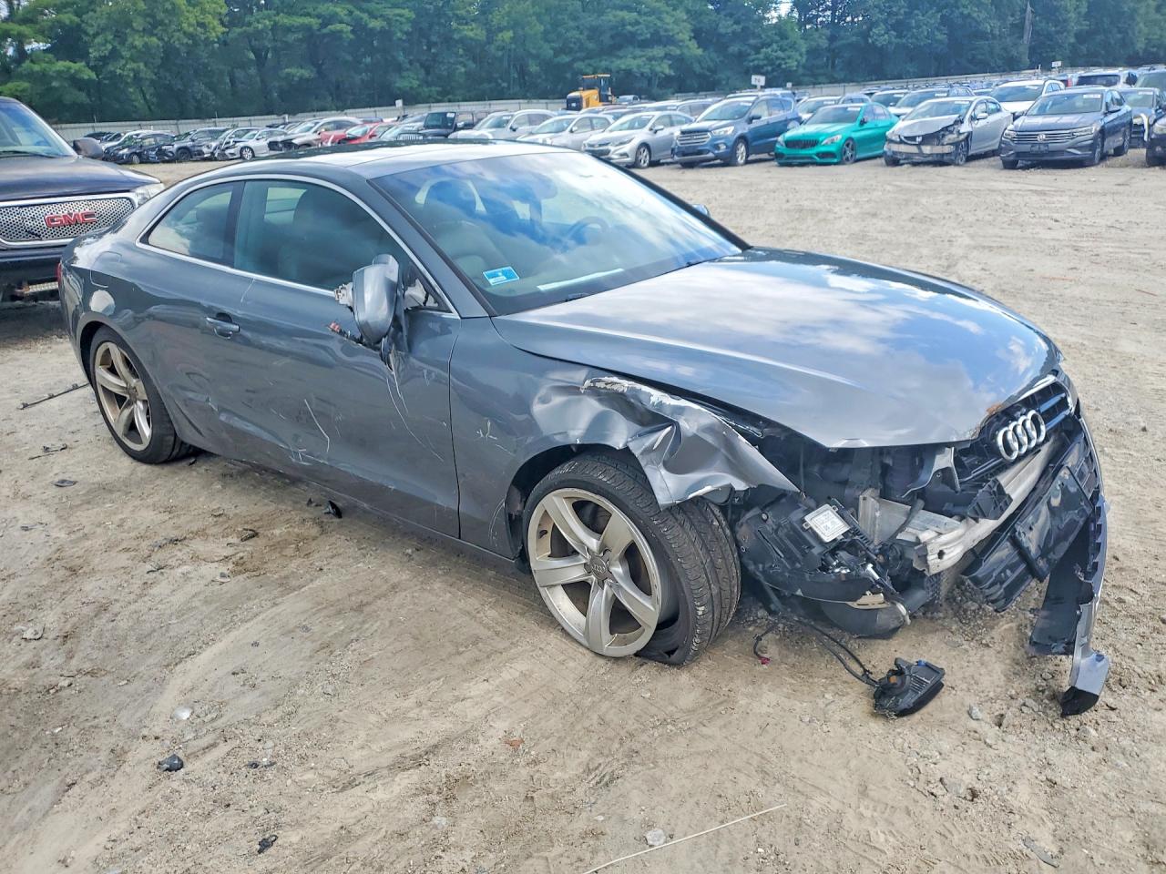 2013 Audi A5 Premium Plus Gray vin: WAULFAFR9DA077342