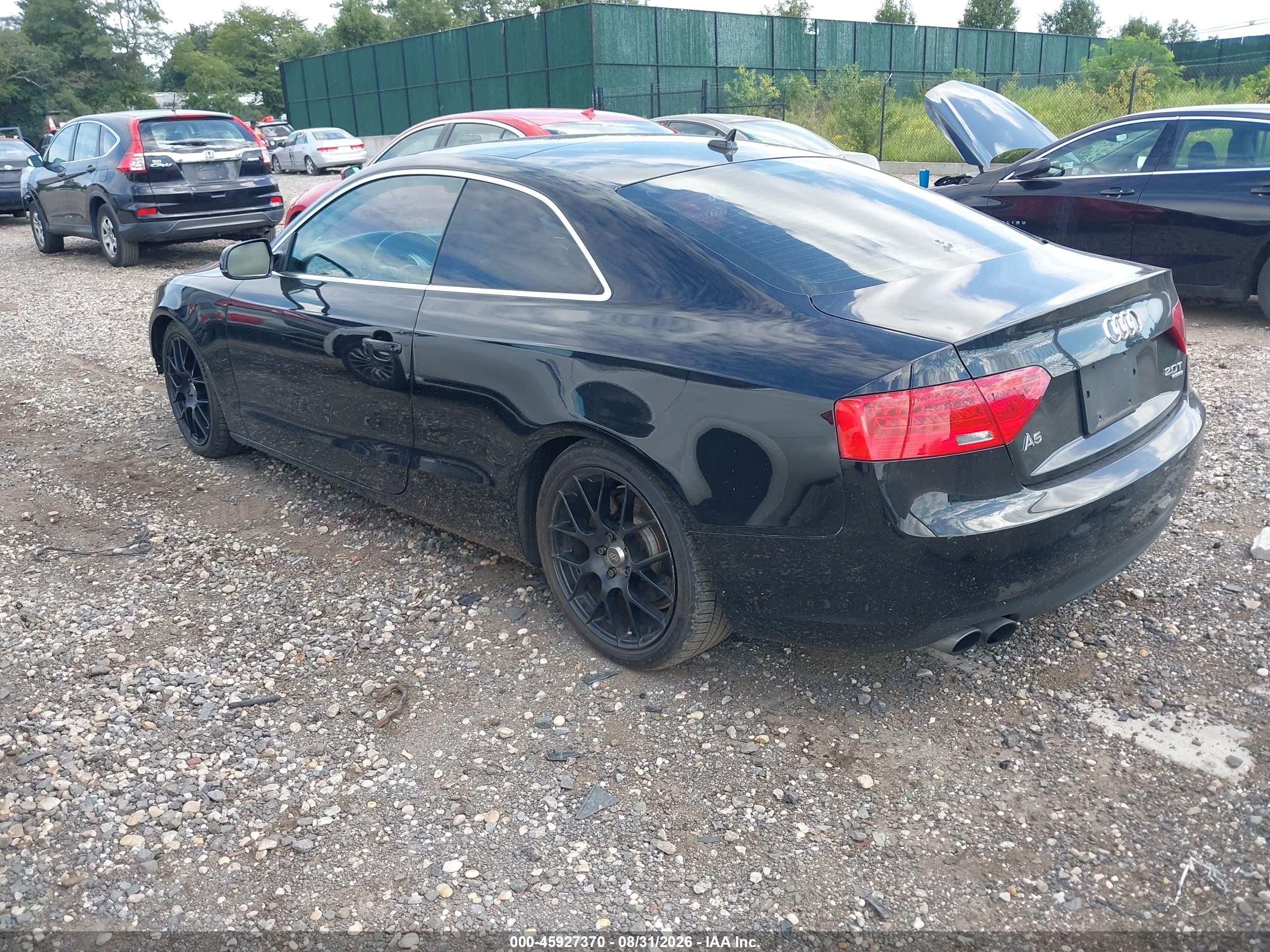 2013 Audi A5 2.0t Premium Black vin: WAULFAFRXDA002262