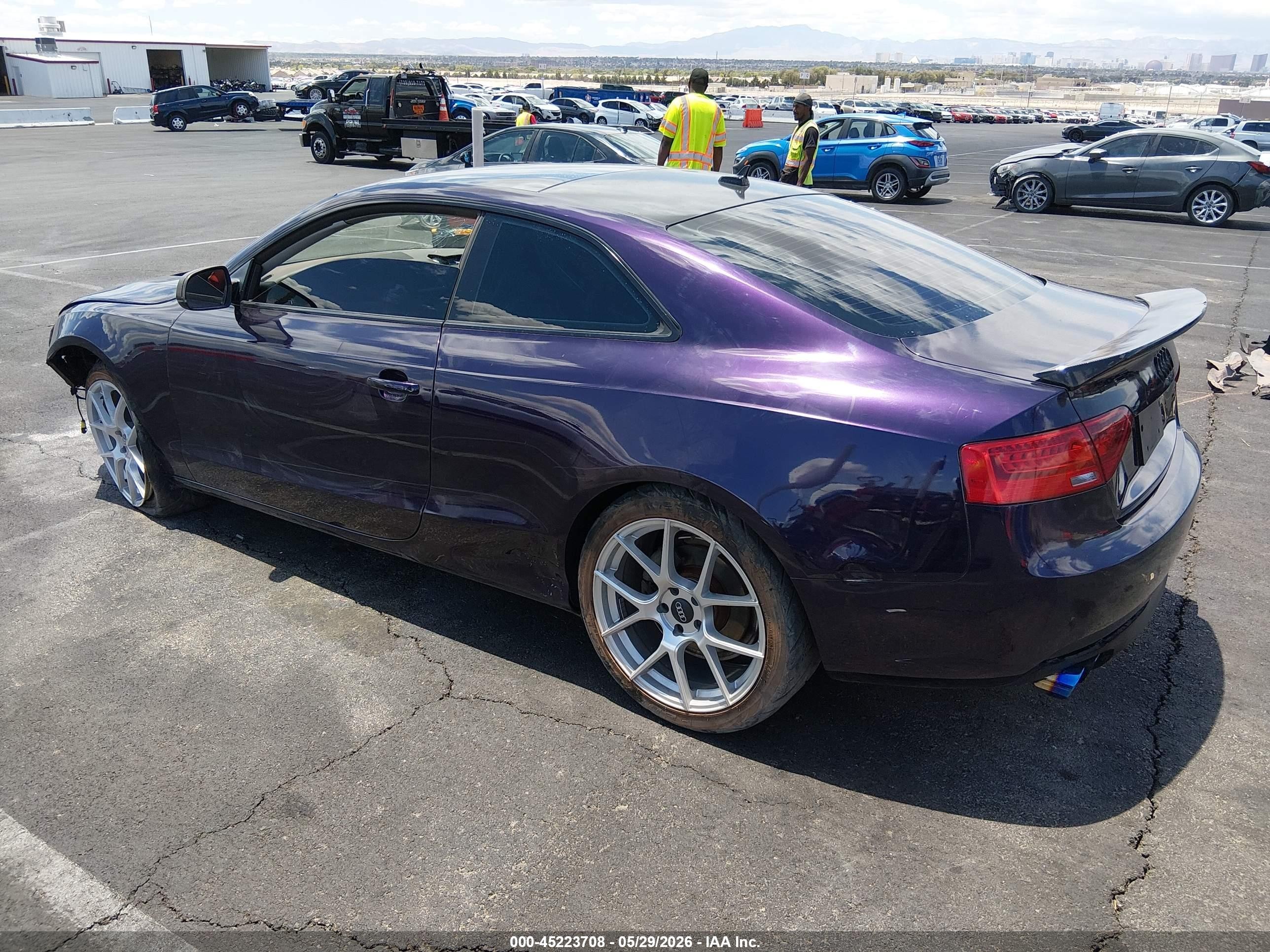 2013 Audi A5 2.0t Premium Purple vin: WAULFAFRXDA037593