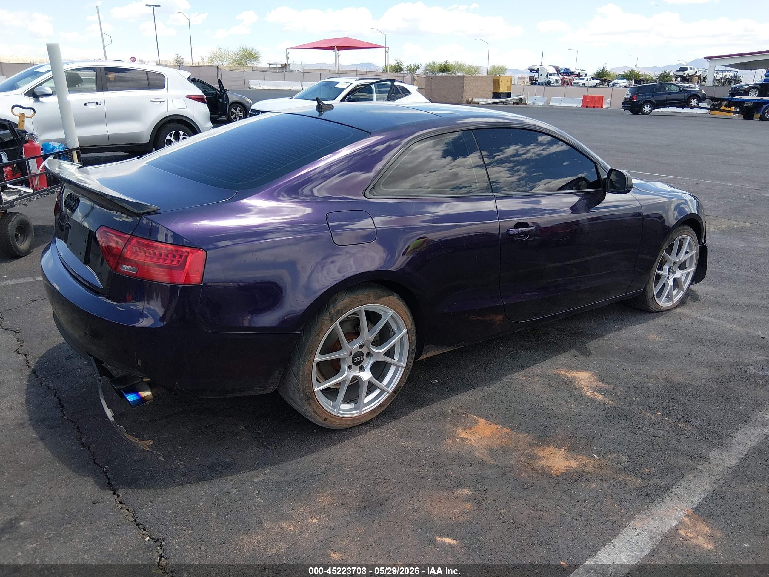 2013 Audi A5 2.0t Premium Purple vin: WAULFAFRXDA037593