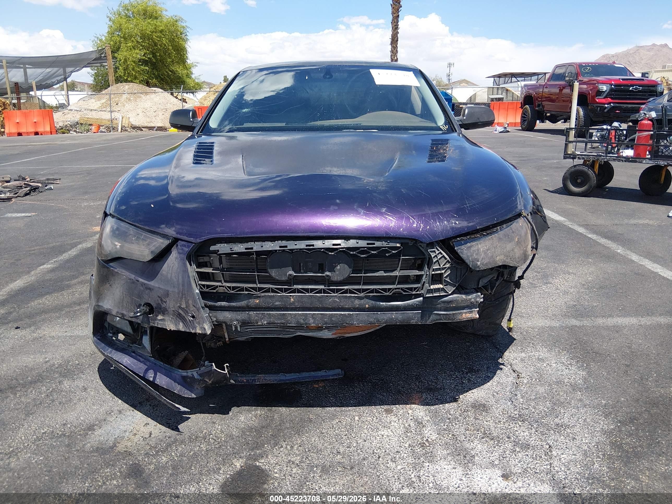 2013 Audi A5 2.0t Premium Purple vin: WAULFAFRXDA037593
