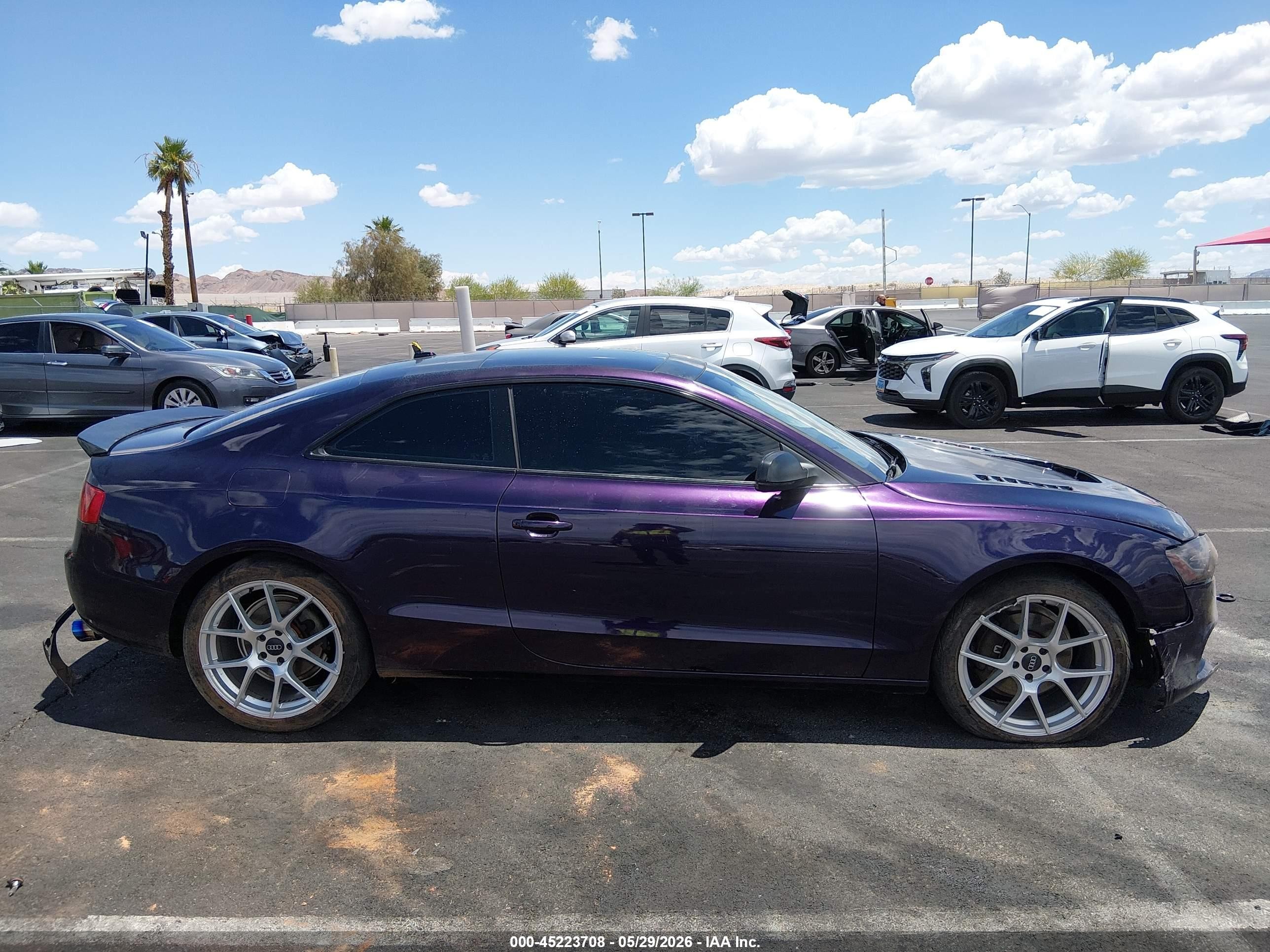 2013 Audi A5 2.0t Premium Purple vin: WAULFAFRXDA037593