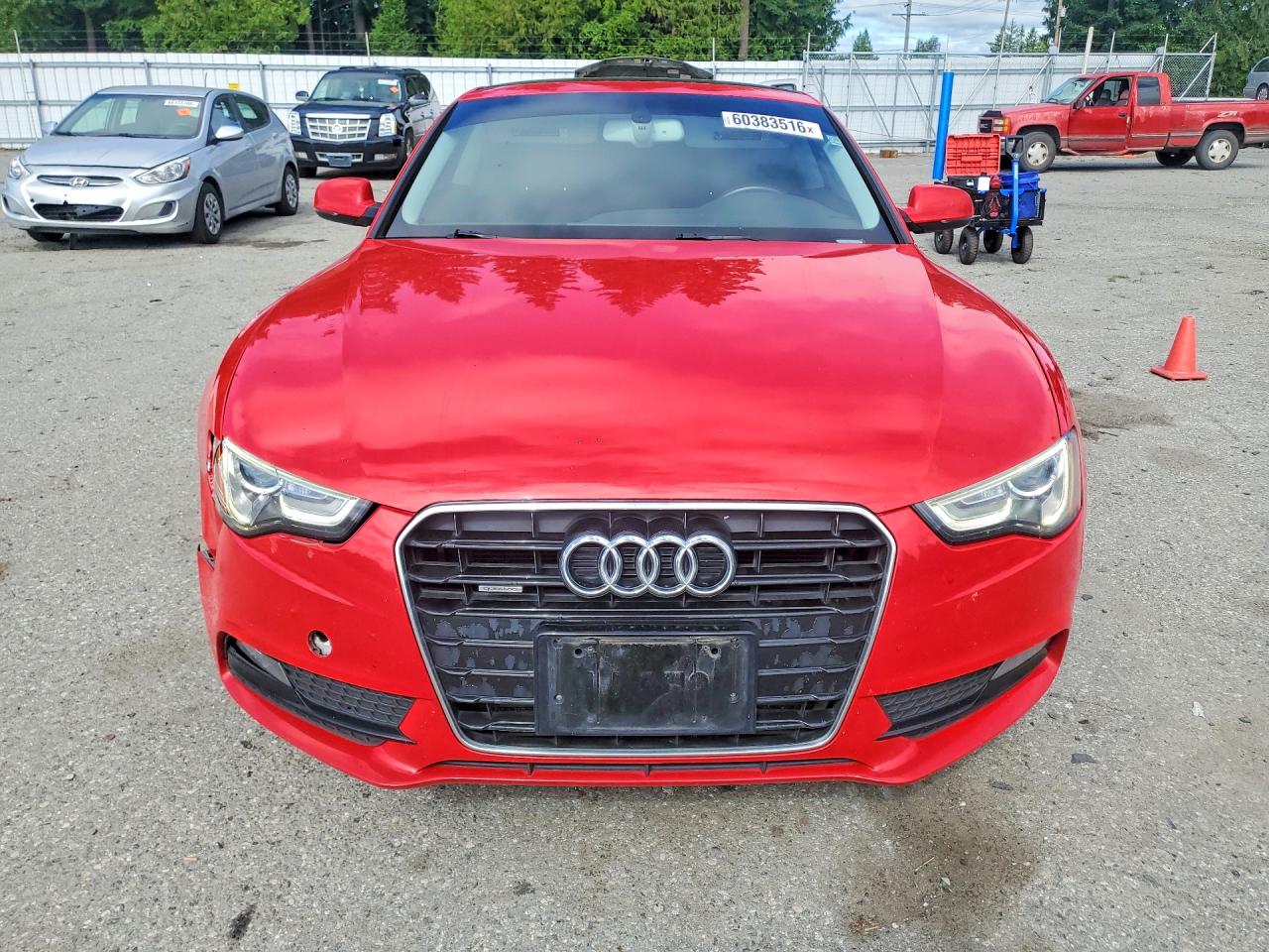 2013 Audi A5 Premium Plus Red vin: WAULFAFRXDA080282