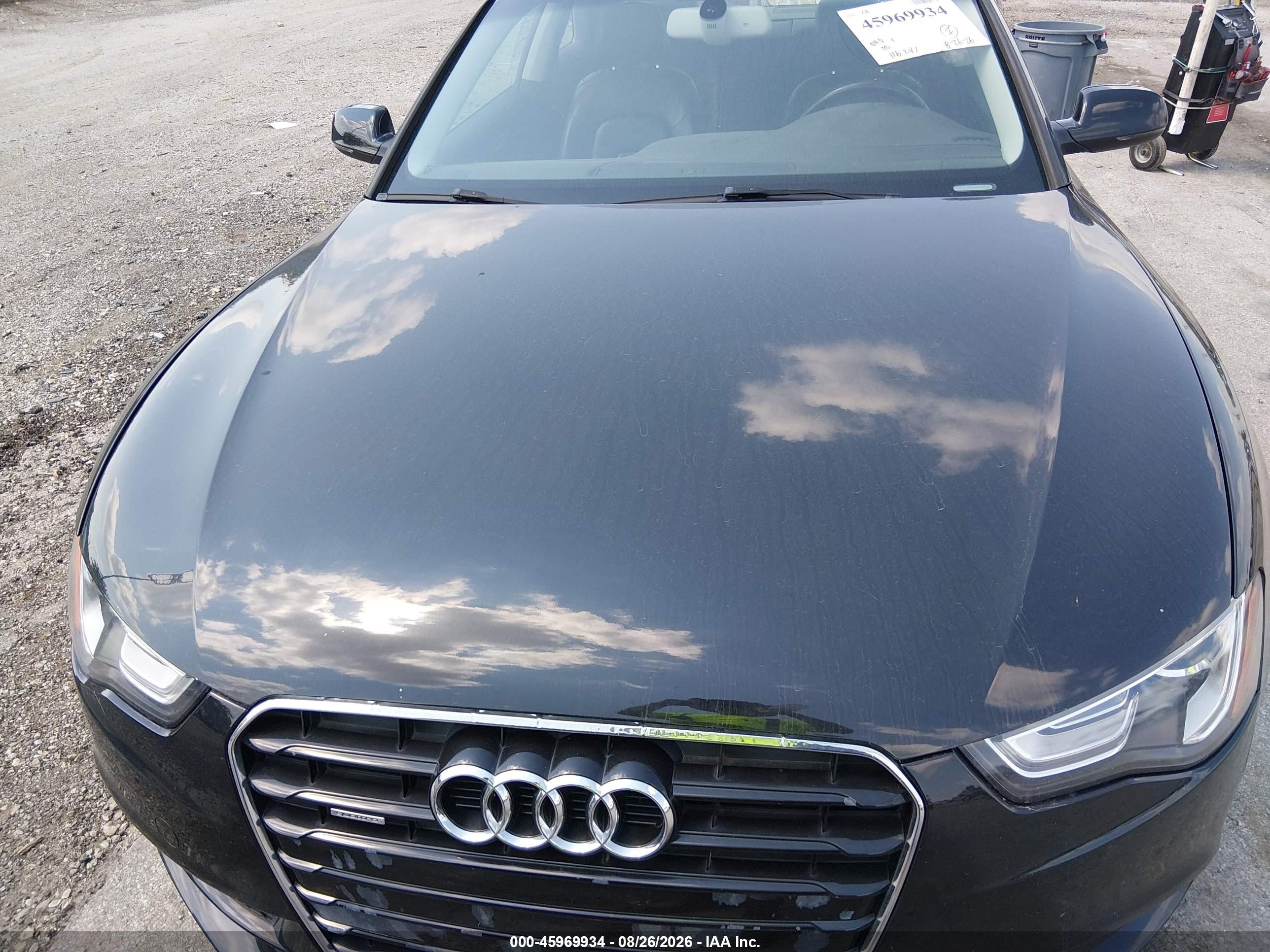 2013 Audi A5 2.0t Premium Black vin: WAULFAFRXDA080508