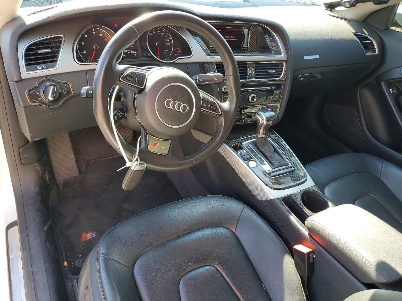 2014 Audi A5 Premium Plus White vin: WAULFAFRXEA010413