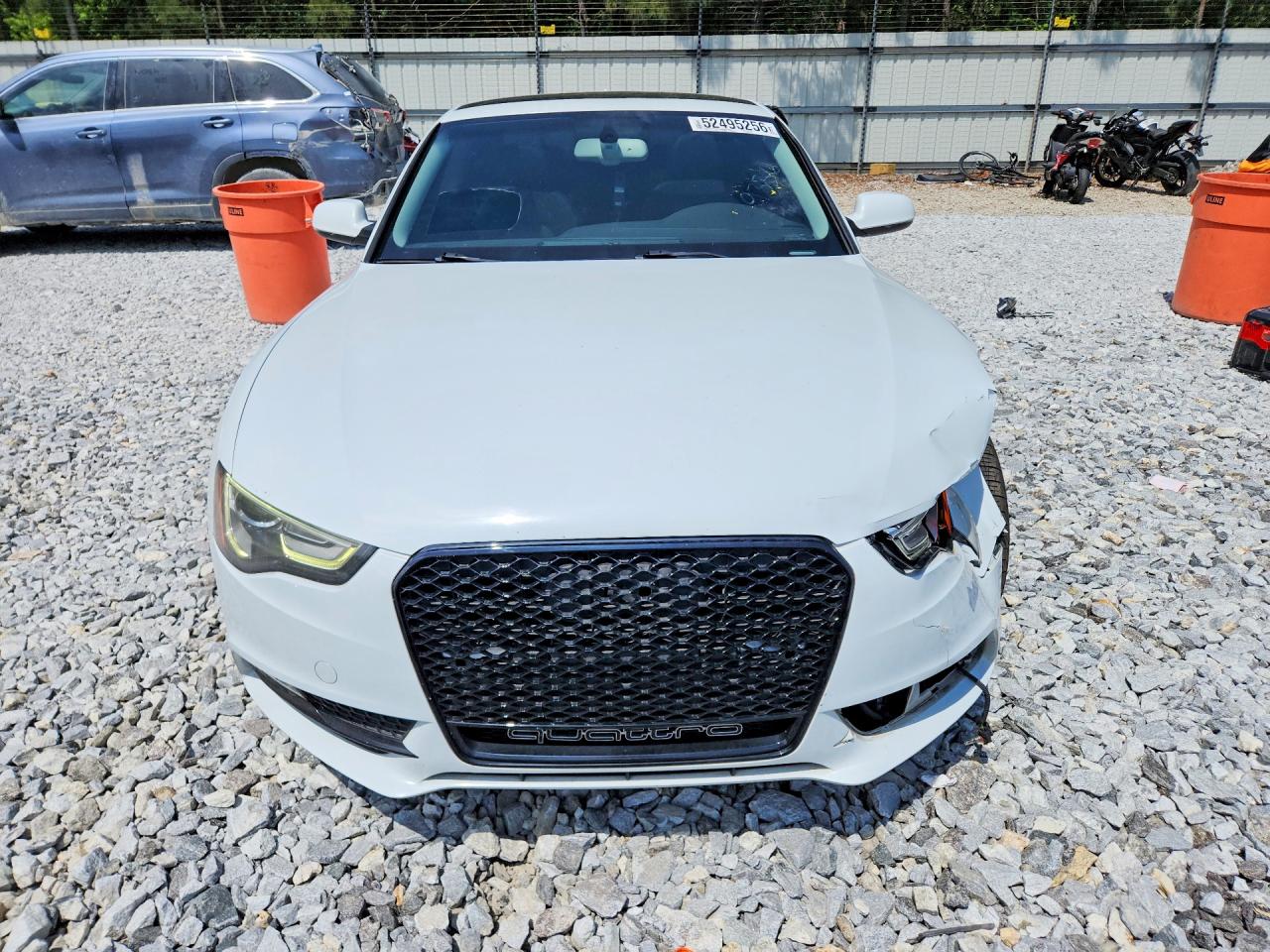 2014 Audi A5 Premium Plus Белый vin: WAULFAFRXEA059336