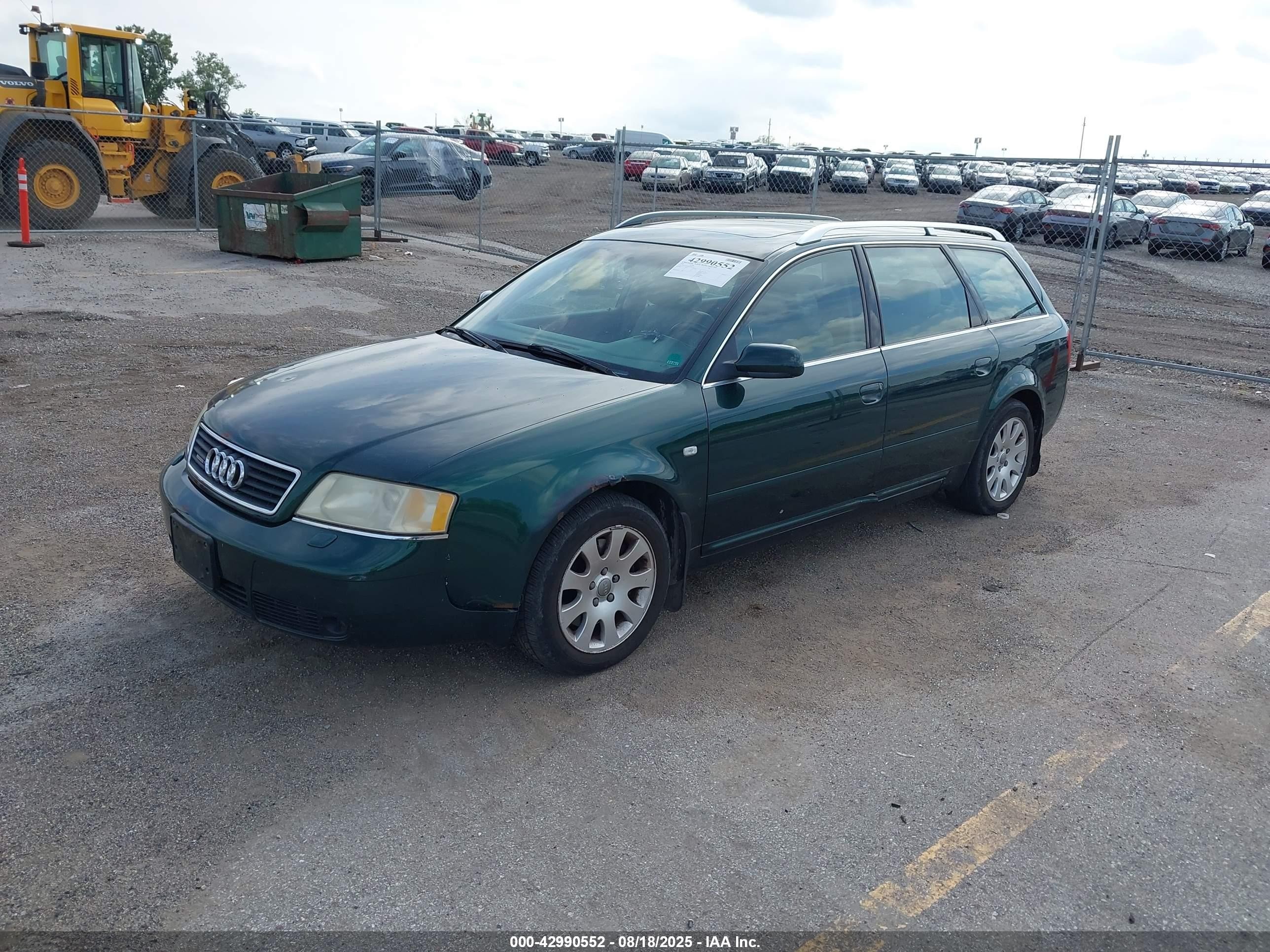 2000 Audi A6 Avant Зеленый vin: WAULH24B2YN037012