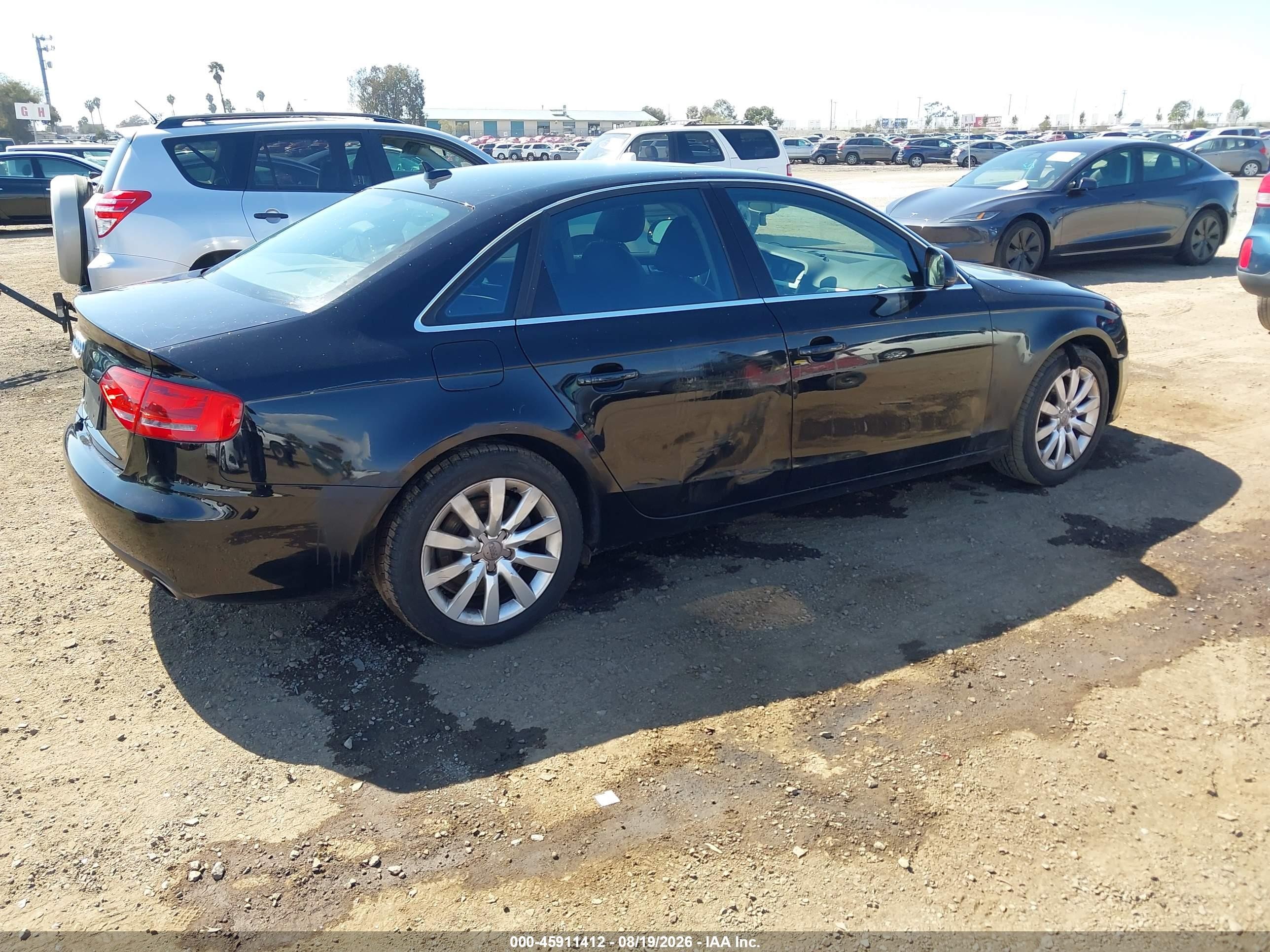 2009 Audi A4 3.2 Premium Plus Black vin: WAULK78K39N006944