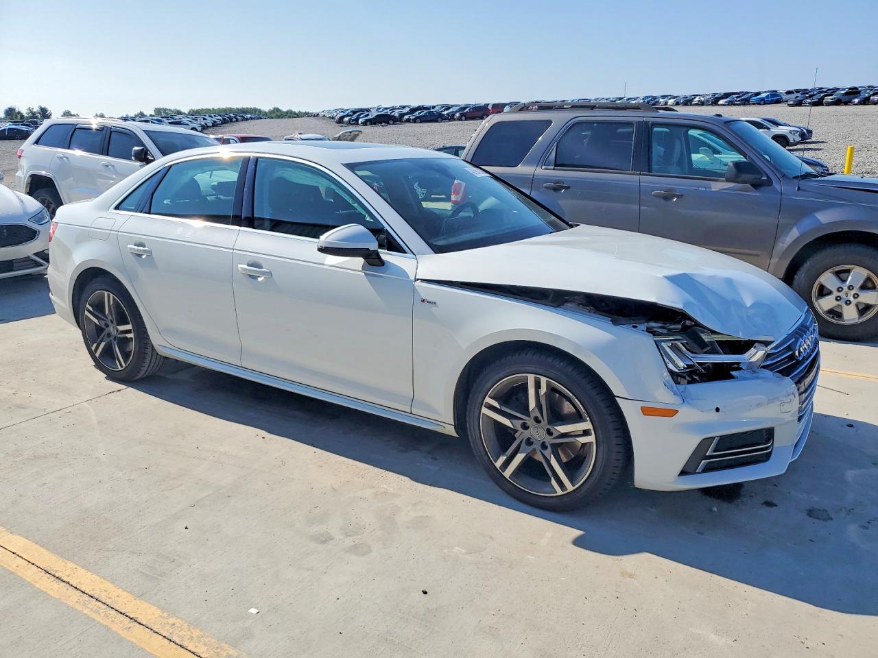 2018 Audi A4 Premium Plus White vin: WAULMAF41JA221200