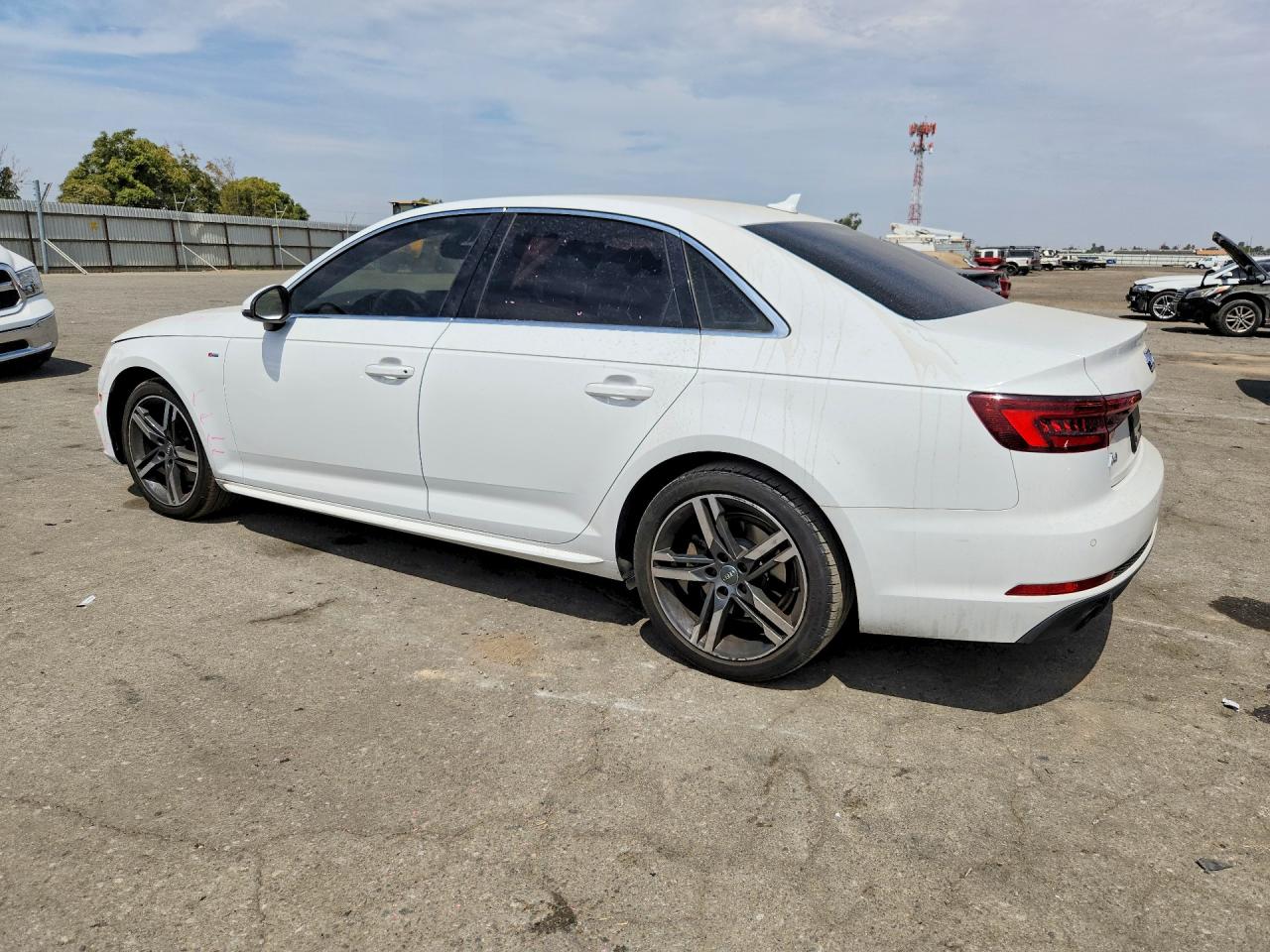 2018 Audi A4 Premium Plus White vin: WAULMAF47JA093741