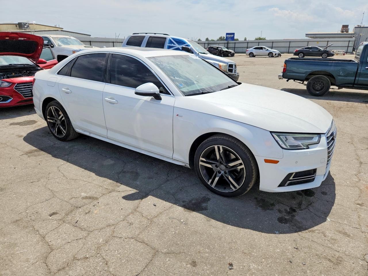 2018 Audi A4 Premium Plus White vin: WAULMAF47JA093741