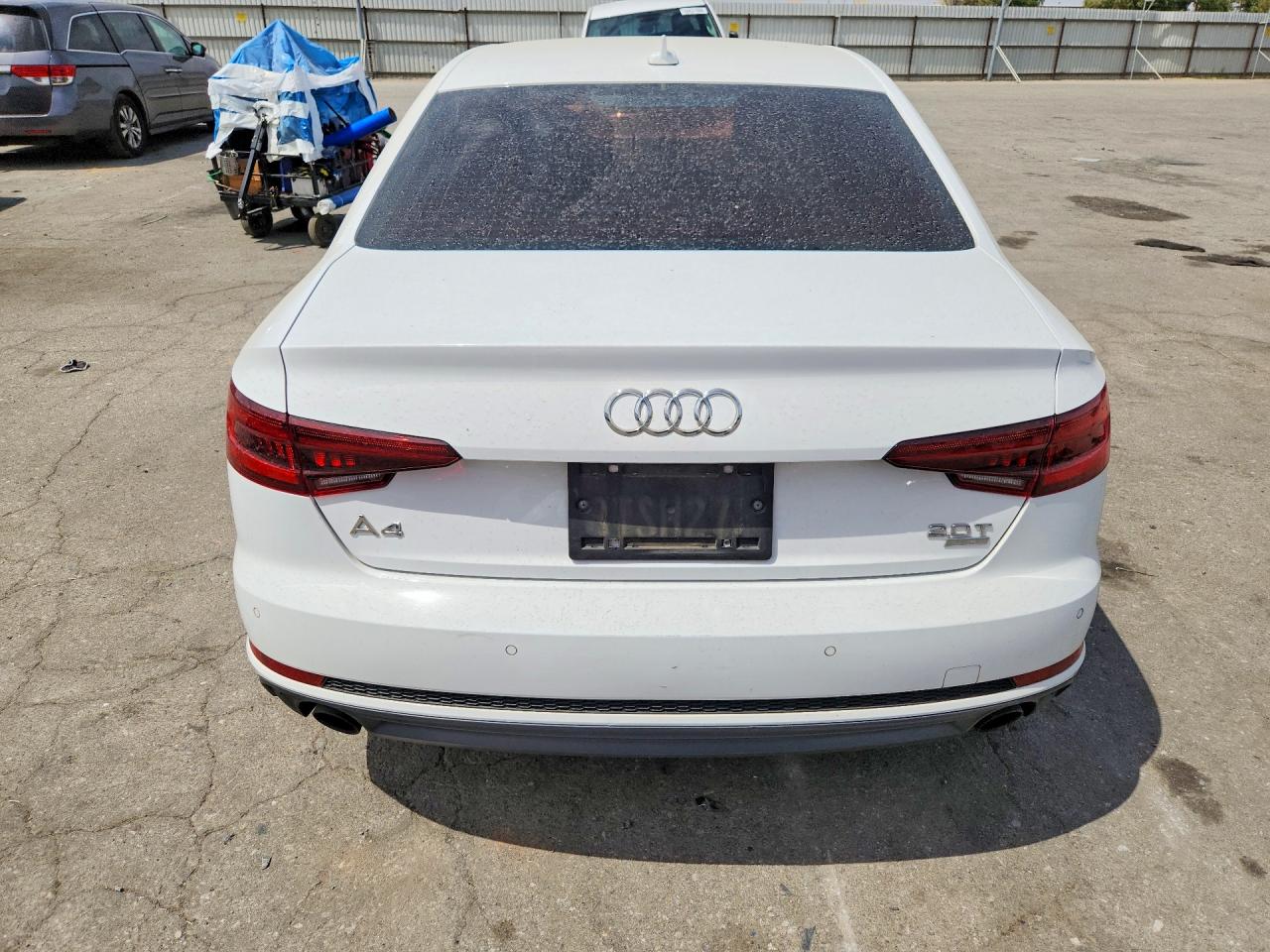 2018 Audi A4 Premium Plus White vin: WAULMAF47JA093741