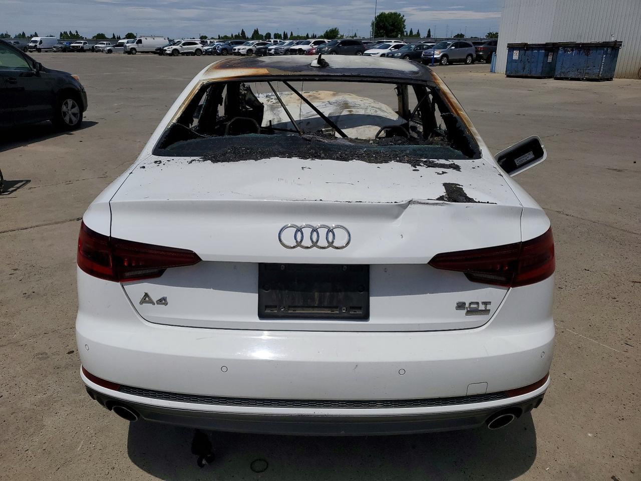 2018 Audi A4 Premium Plus White vin: WAULMAF48JN007376