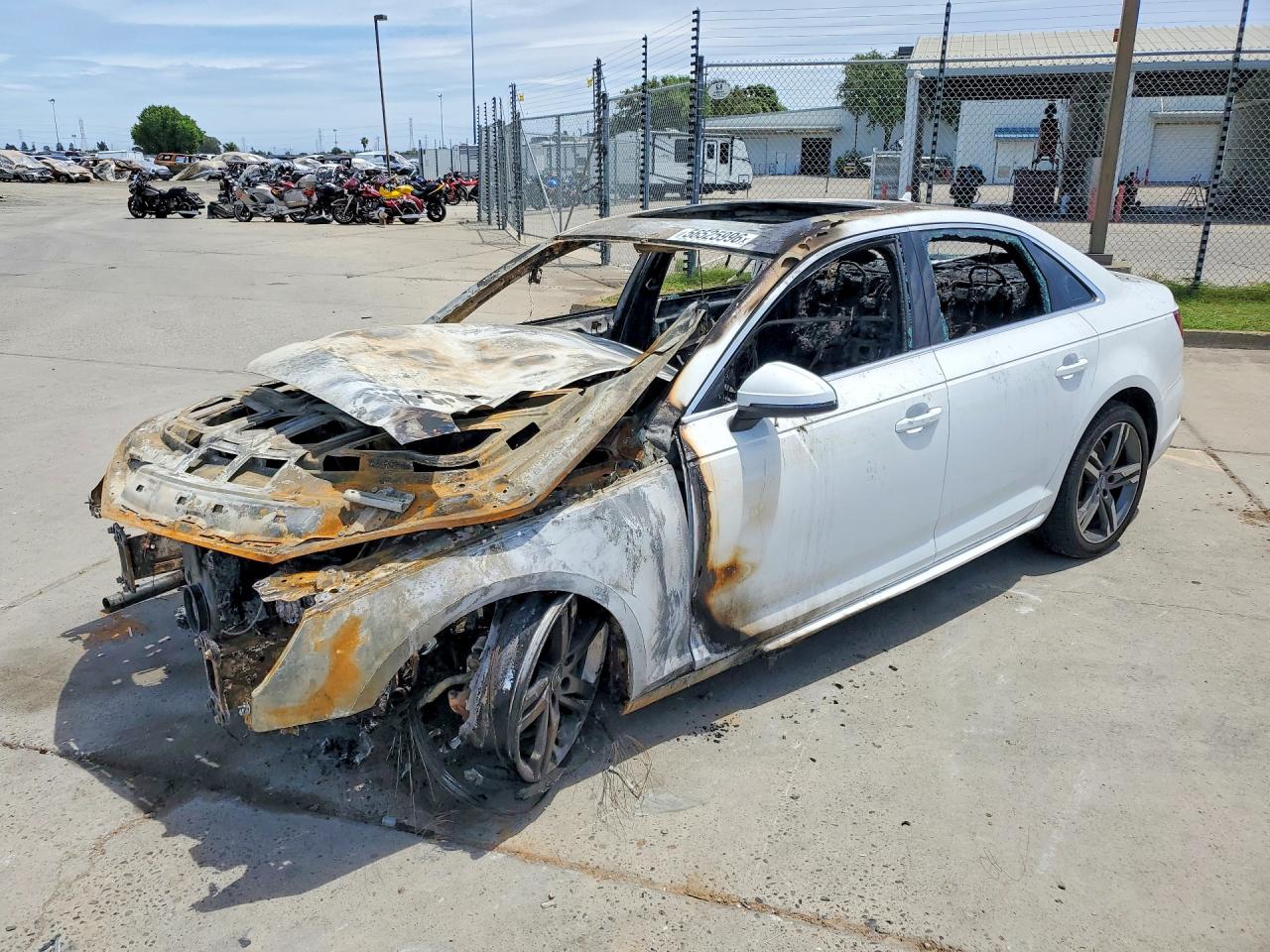 2018 Audi A4 Premium Plus White vin: WAULMAF48JN007376