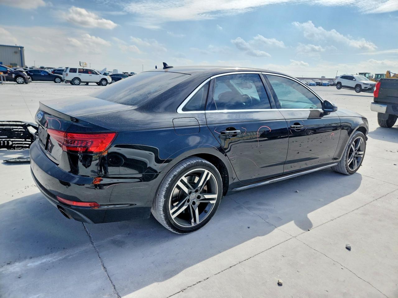 2017 Audi A4 Premium Plus Black vin: WAULNAF43HN008281