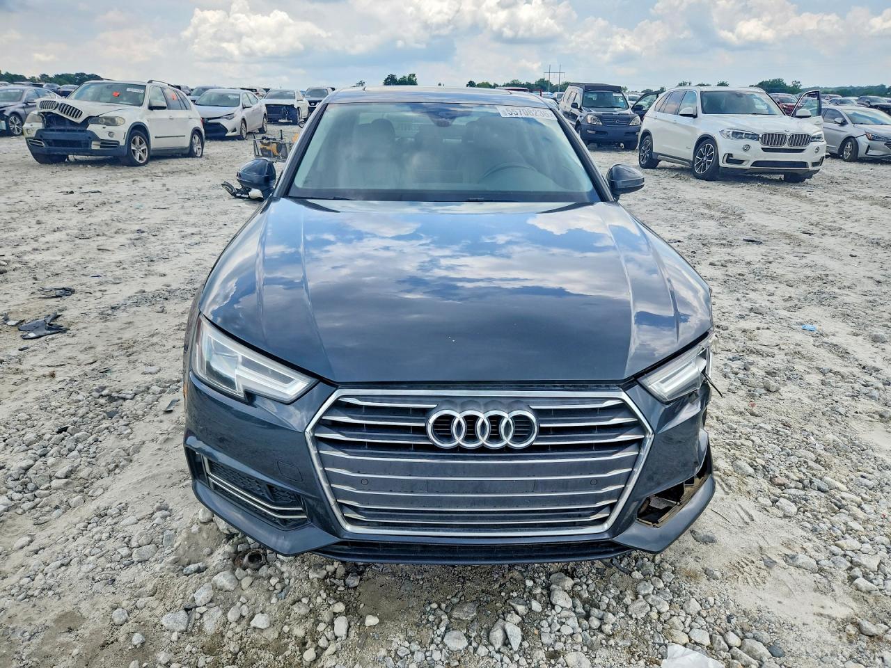 2017 Audi A4 Premium Plus Gray vin: WAULNAF44HN014574