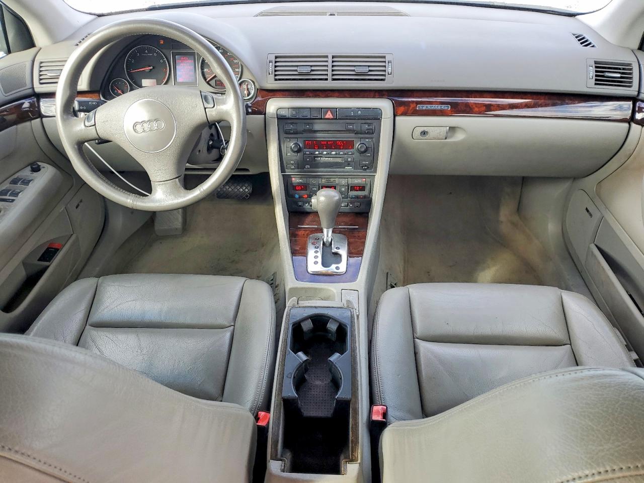 2002 Audi A4 3.0 Quattro Silver vin: WAULT58E52A144347