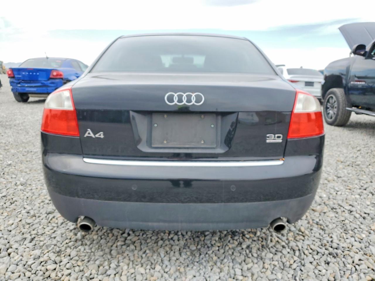 2002 Audi A4 3.0 Quattro Black vin: WAULT58EX2A306781