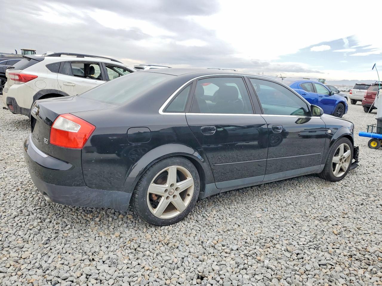 2002 Audi A4 3.0 Quattro Black vin: WAULT58EX2A306781