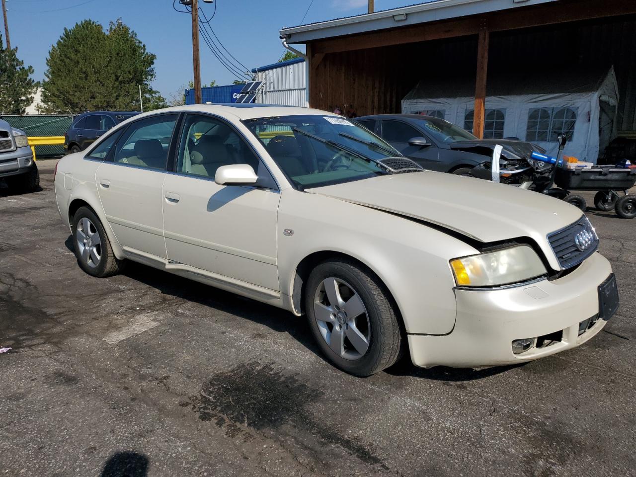2002 Audi A6 3.0 Quattro White vin: WAULT64B02N136683