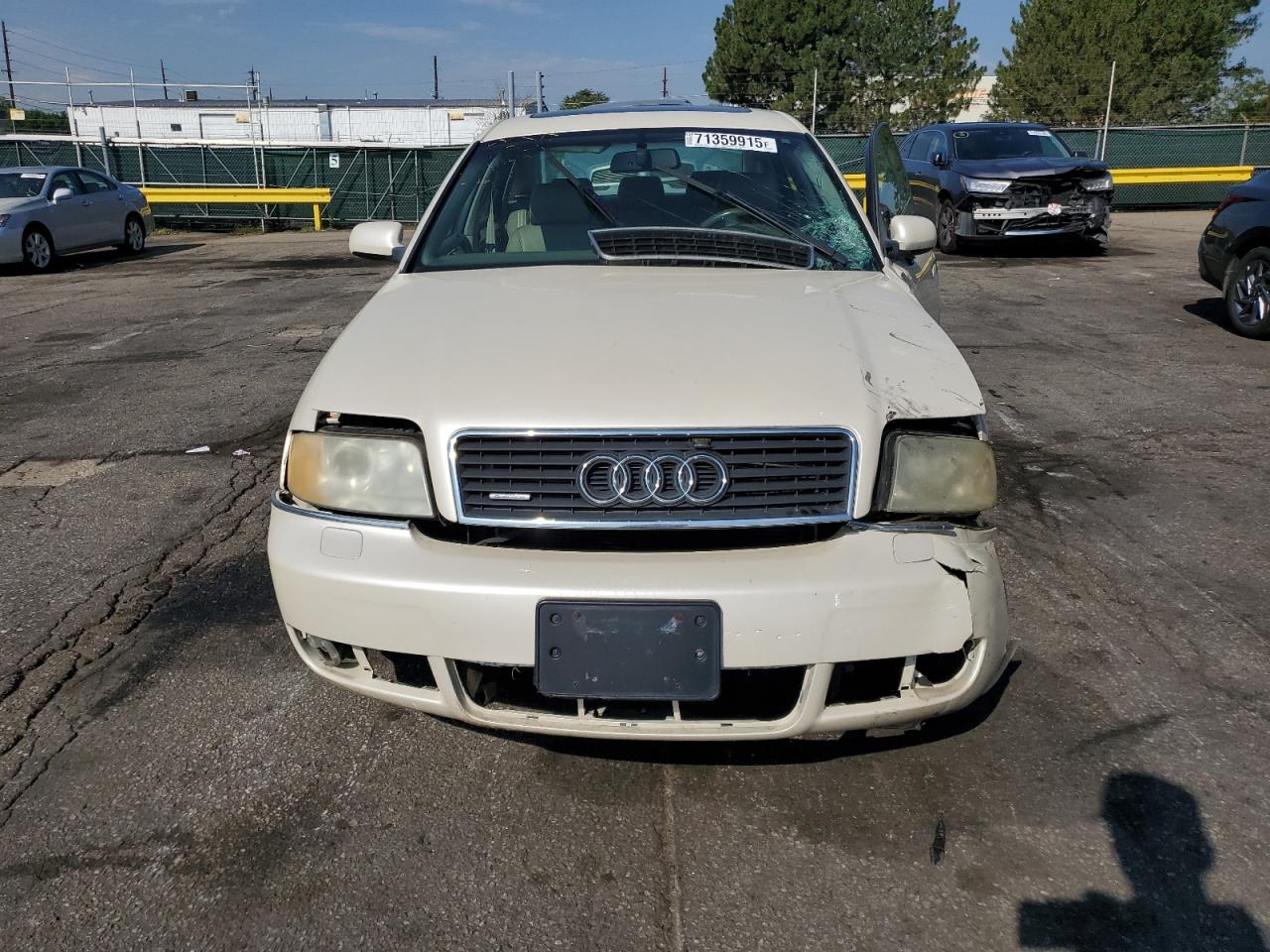 2002 Audi A6 3.0 Quattro White vin: WAULT64B02N136683
