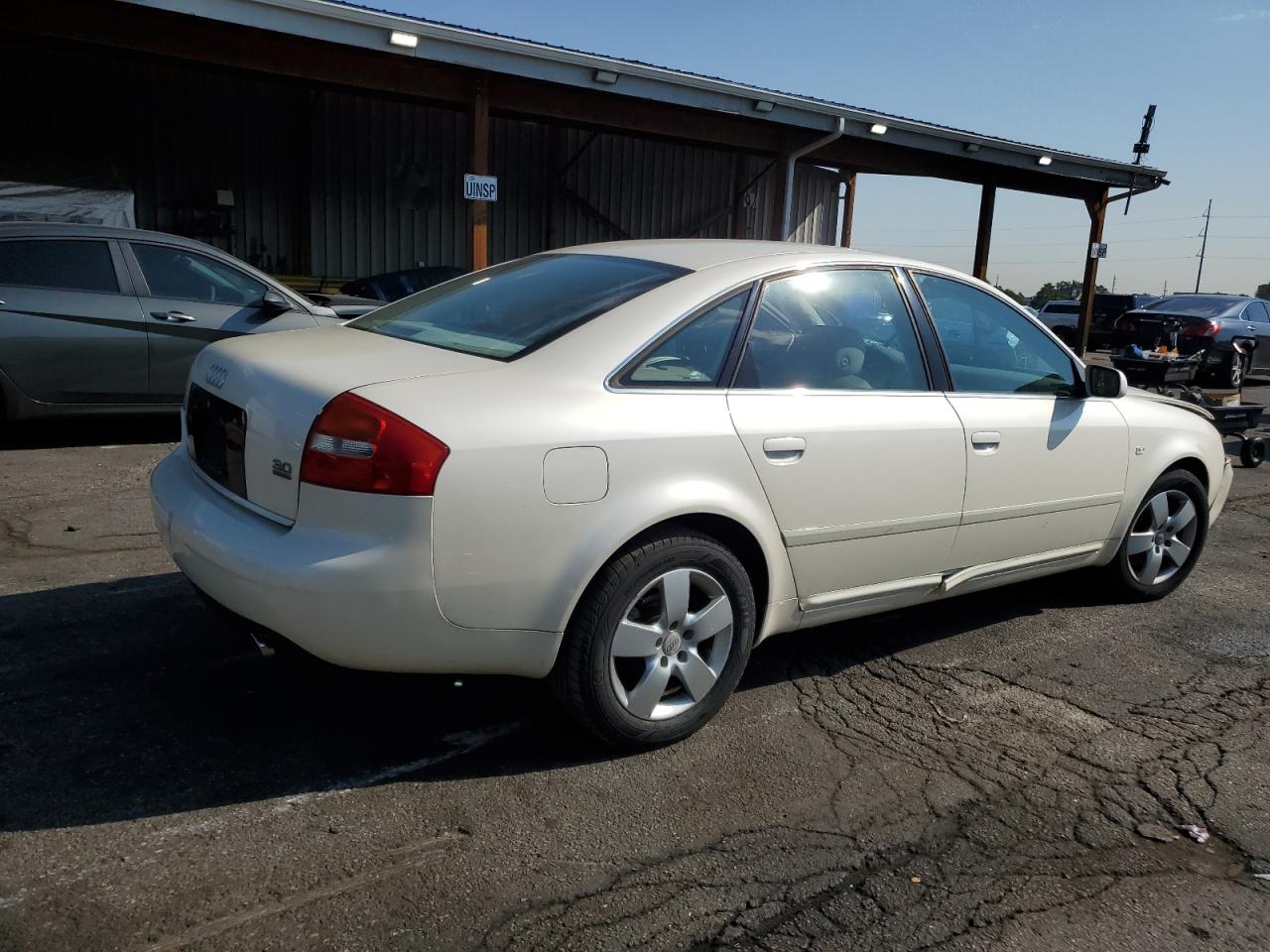 2002 Audi A6 3.0 Quattro White vin: WAULT64B02N136683