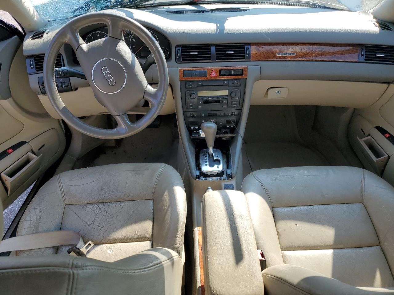 2002 Audi A6 3.0 Quattro White vin: WAULT64B02N136683