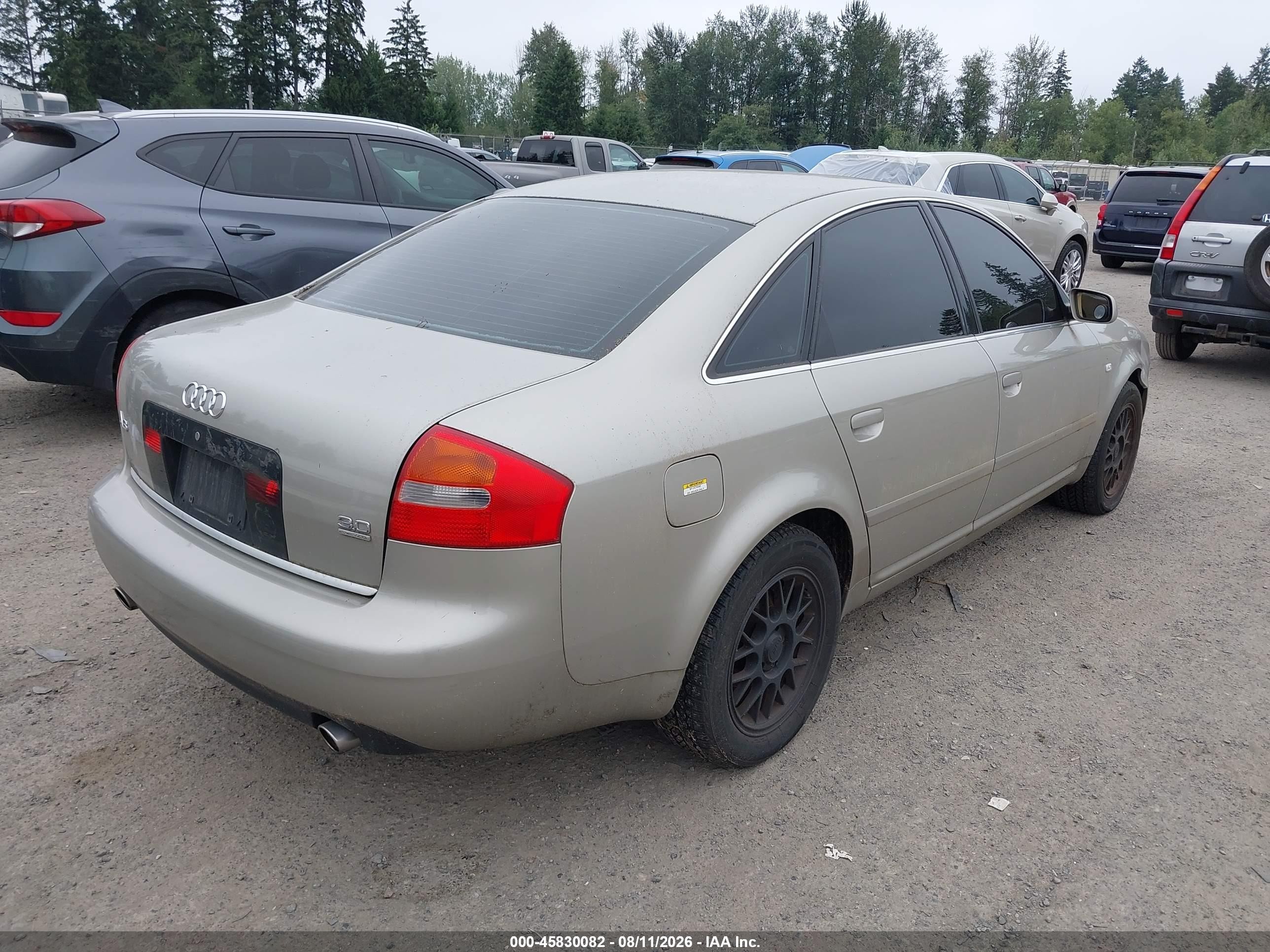 2002 Audi A6 3.0 Quattro Beige vin: WAULT64B12N039332