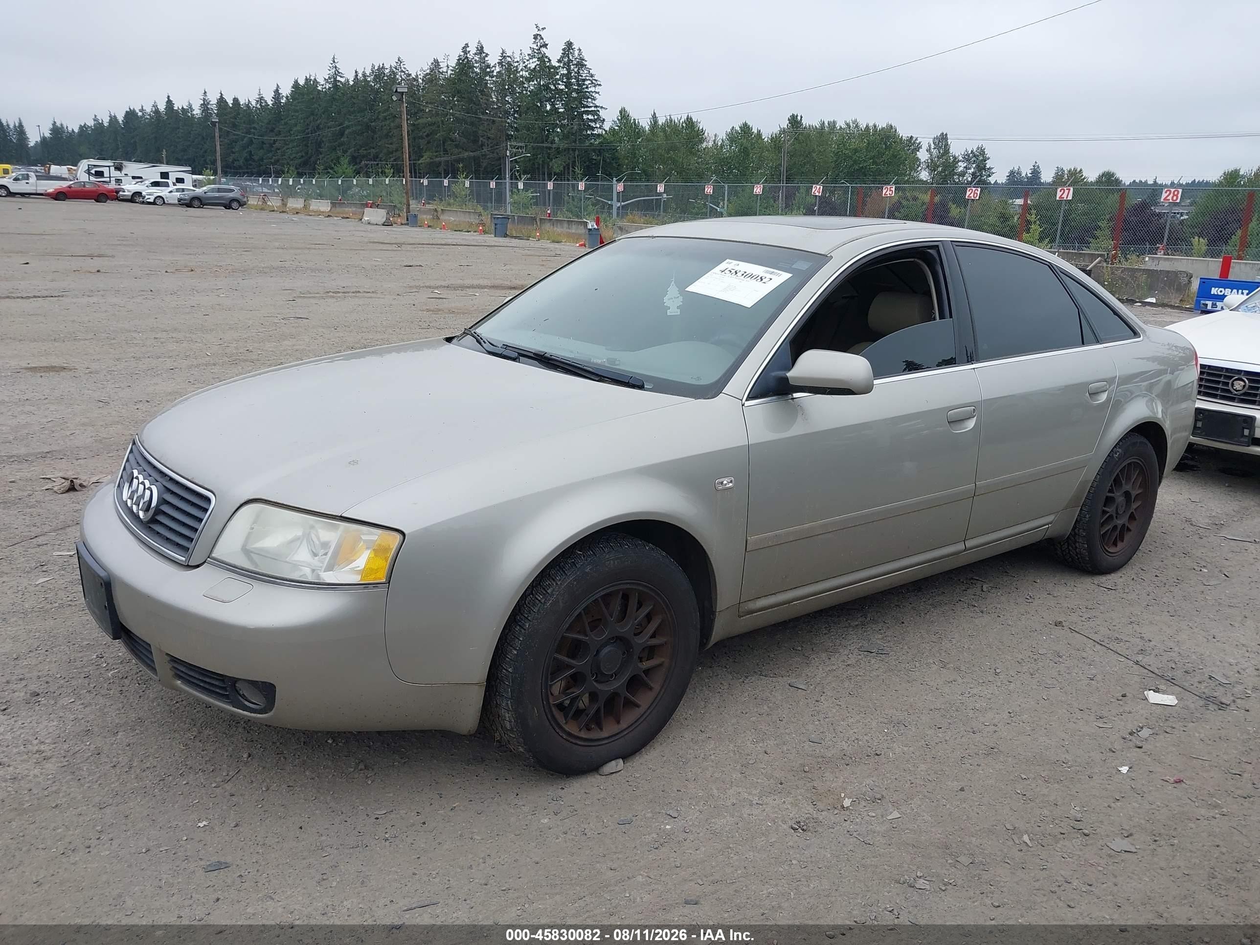 2002 Audi A6 3.0 Quattro Beige vin: WAULT64B12N039332