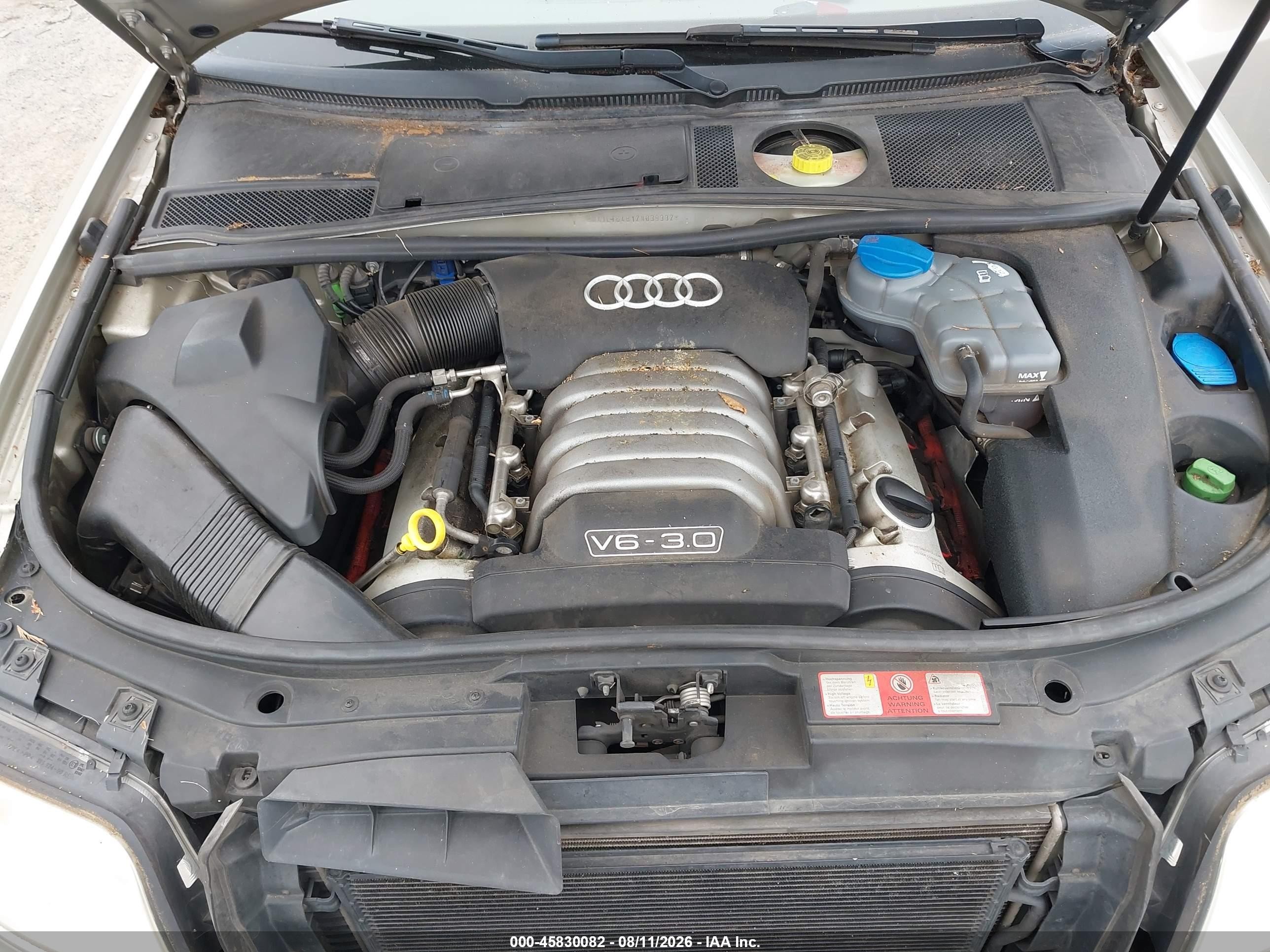 2002 Audi A6 3.0 Quattro Beige vin: WAULT64B12N039332
