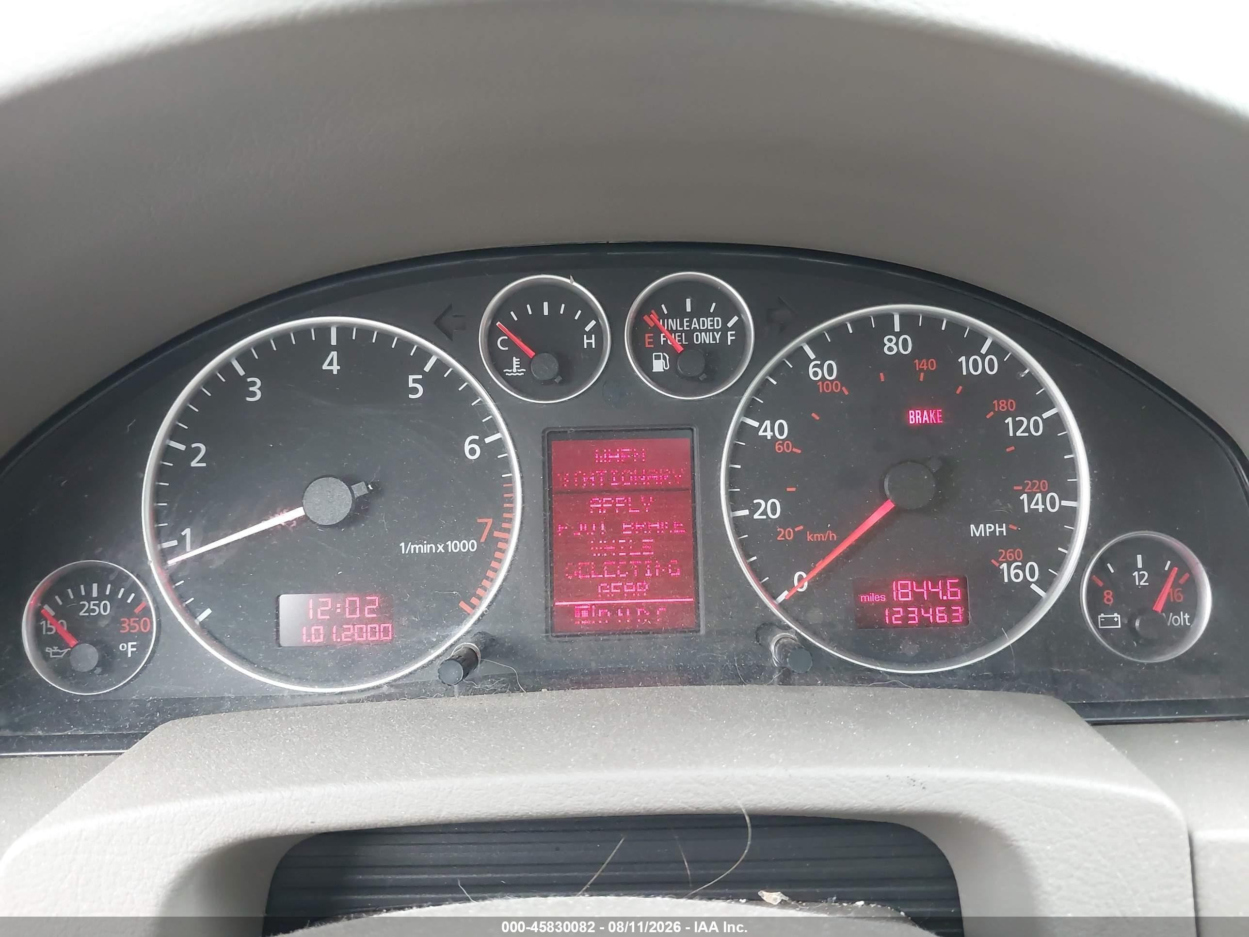 2002 Audi A6 3.0 Quattro Beige vin: WAULT64B12N039332