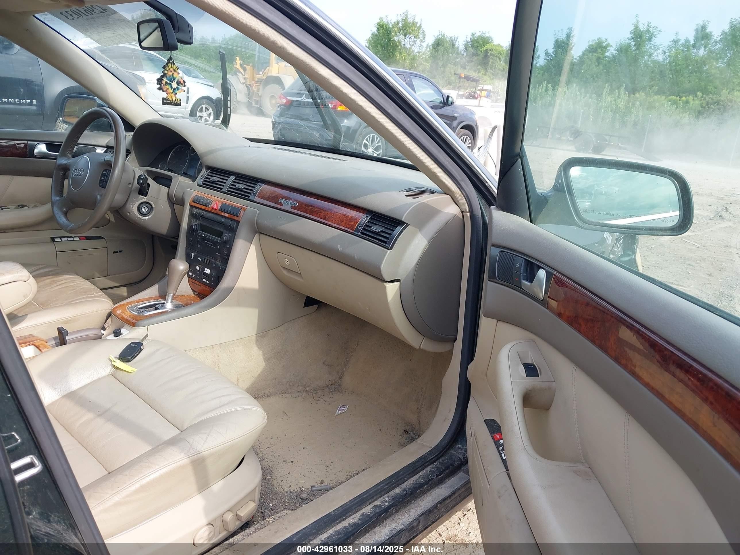 2002 Audi A6 3.0l Green vin: WAULT64B52N073029