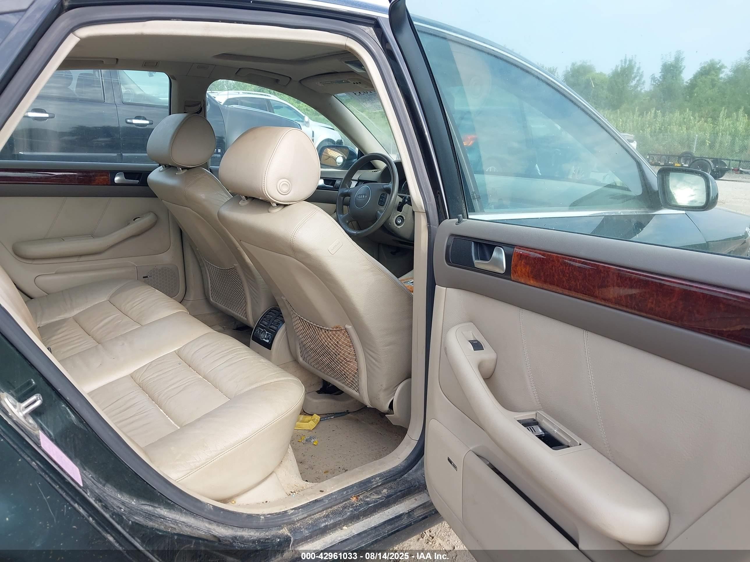 2002 Audi A6 3.0l Green vin: WAULT64B52N073029