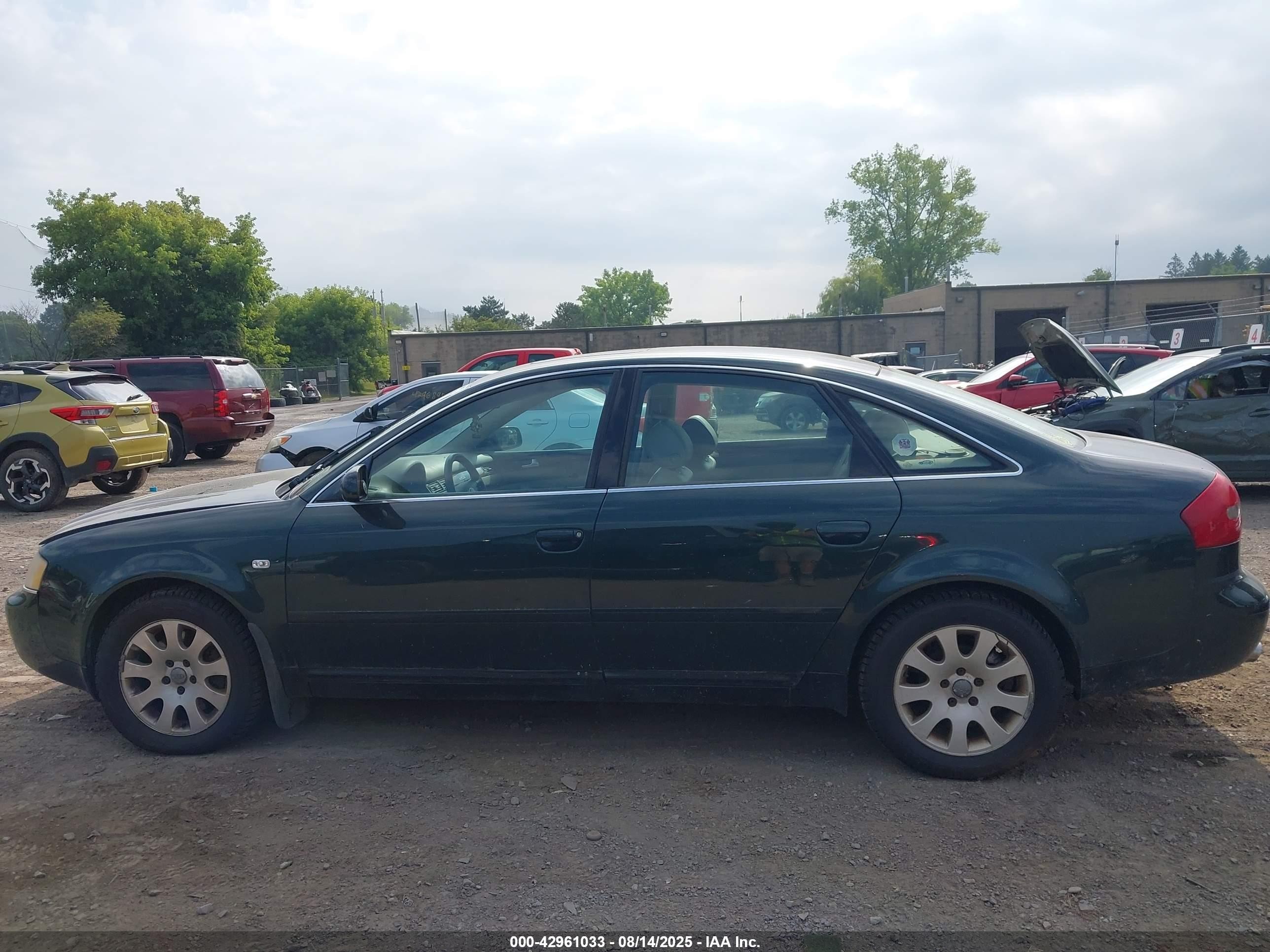 2002 Audi A6 3.0l Green vin: WAULT64B52N073029