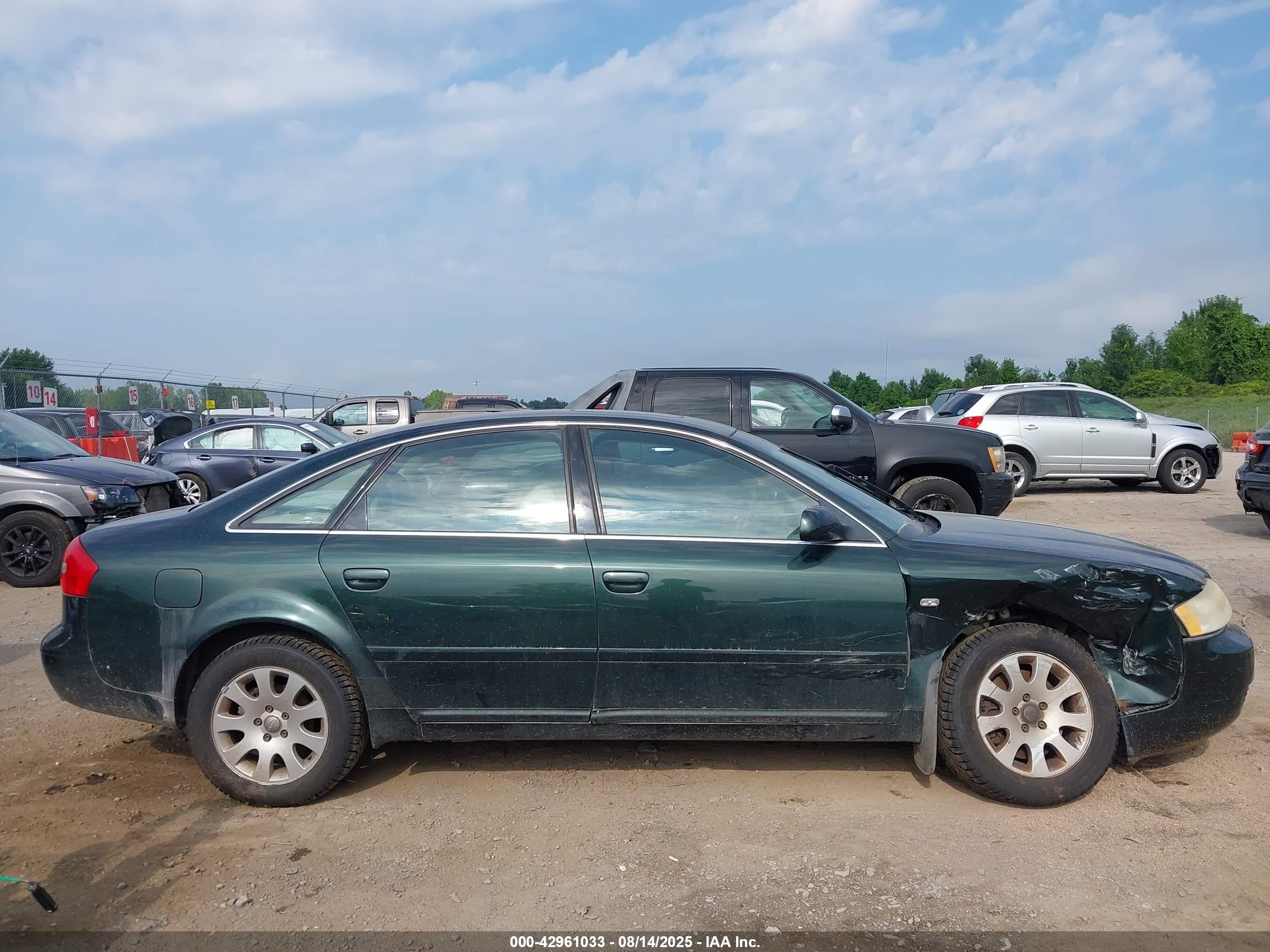2002 Audi A6 3.0l Green vin: WAULT64B52N073029