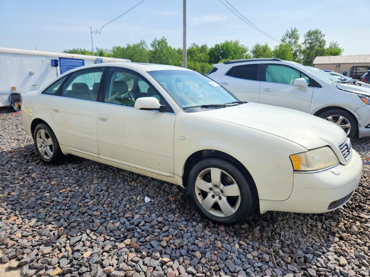 2004 Audi A6 3.0 Quattro Белый vin: WAULT64B64N049602