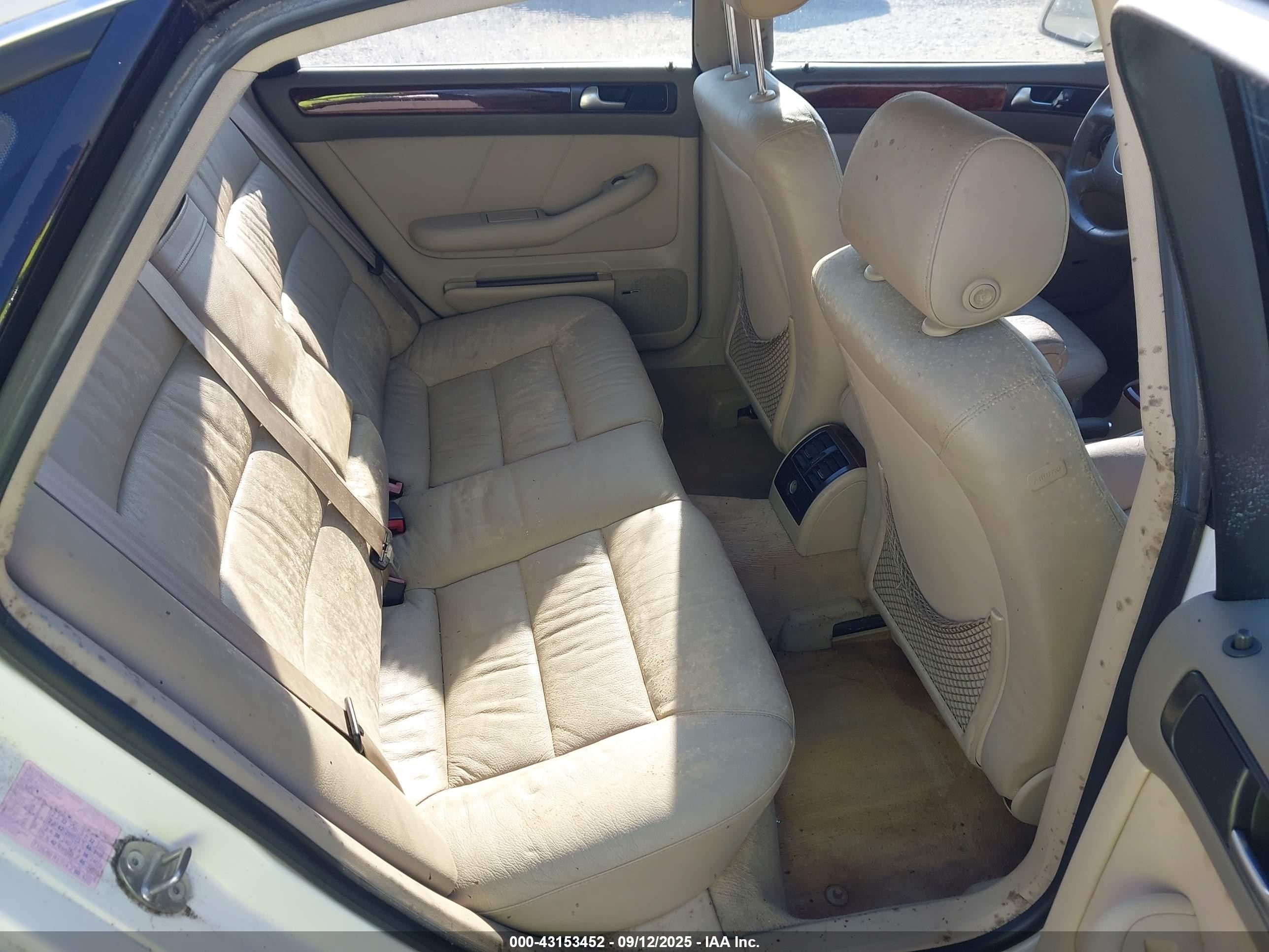 2002 Audi A6 3.0l Белый vin: WAULT64B72N029243