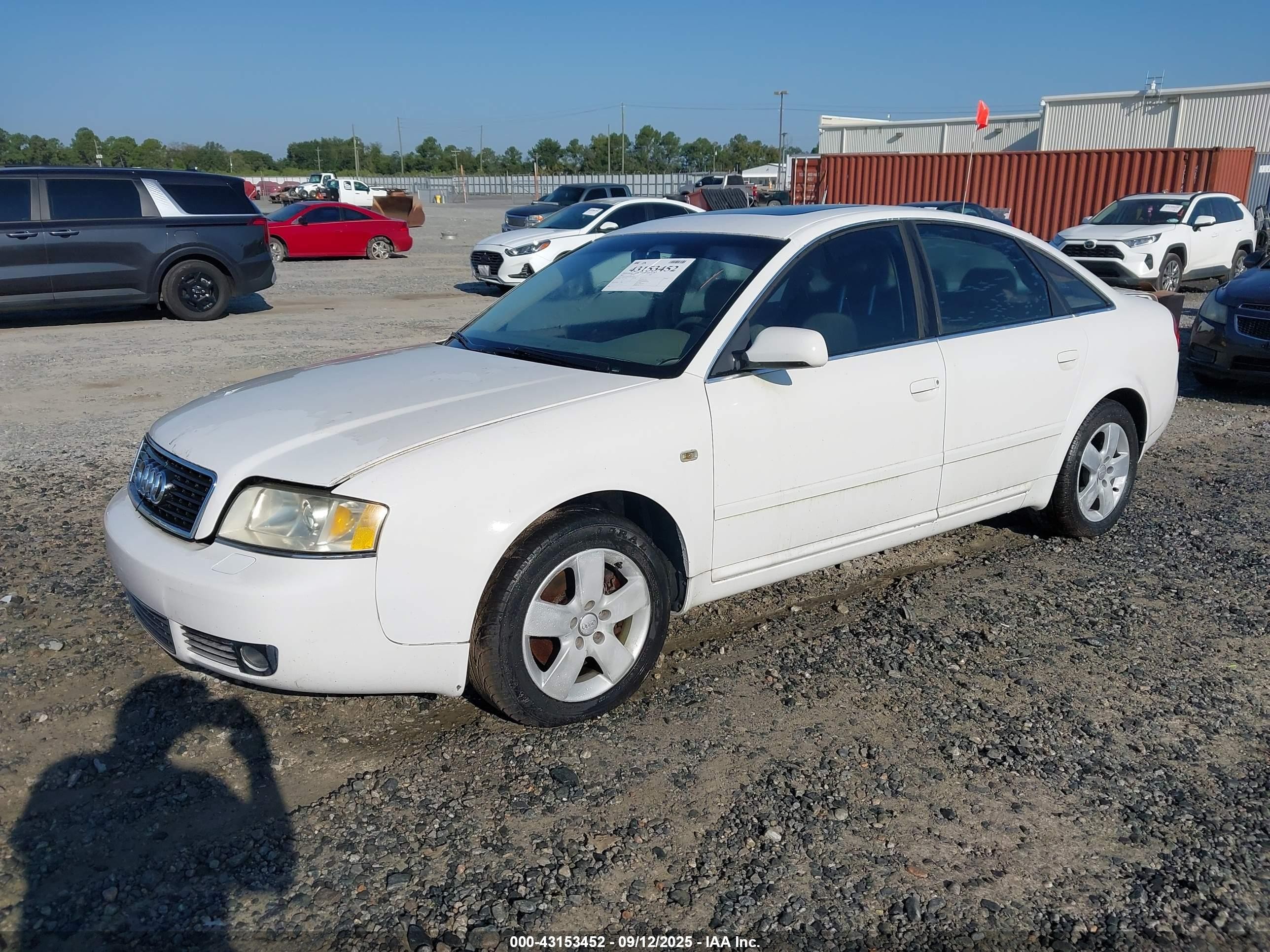 2002 Audi A6 3.0l Белый vin: WAULT64B72N029243