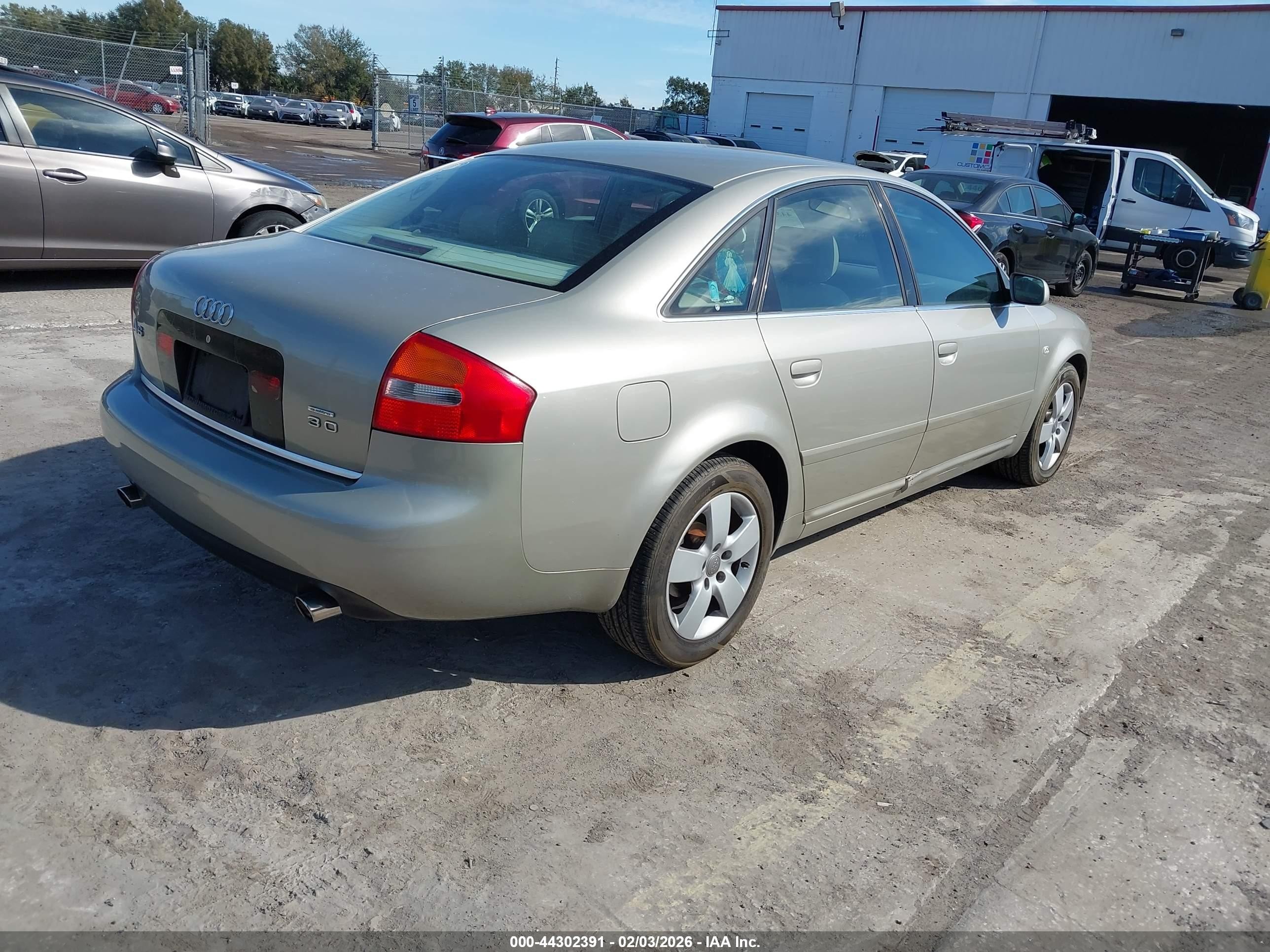 2002 Audi A6 3.0l Gold vin: WAULT64B92N149559