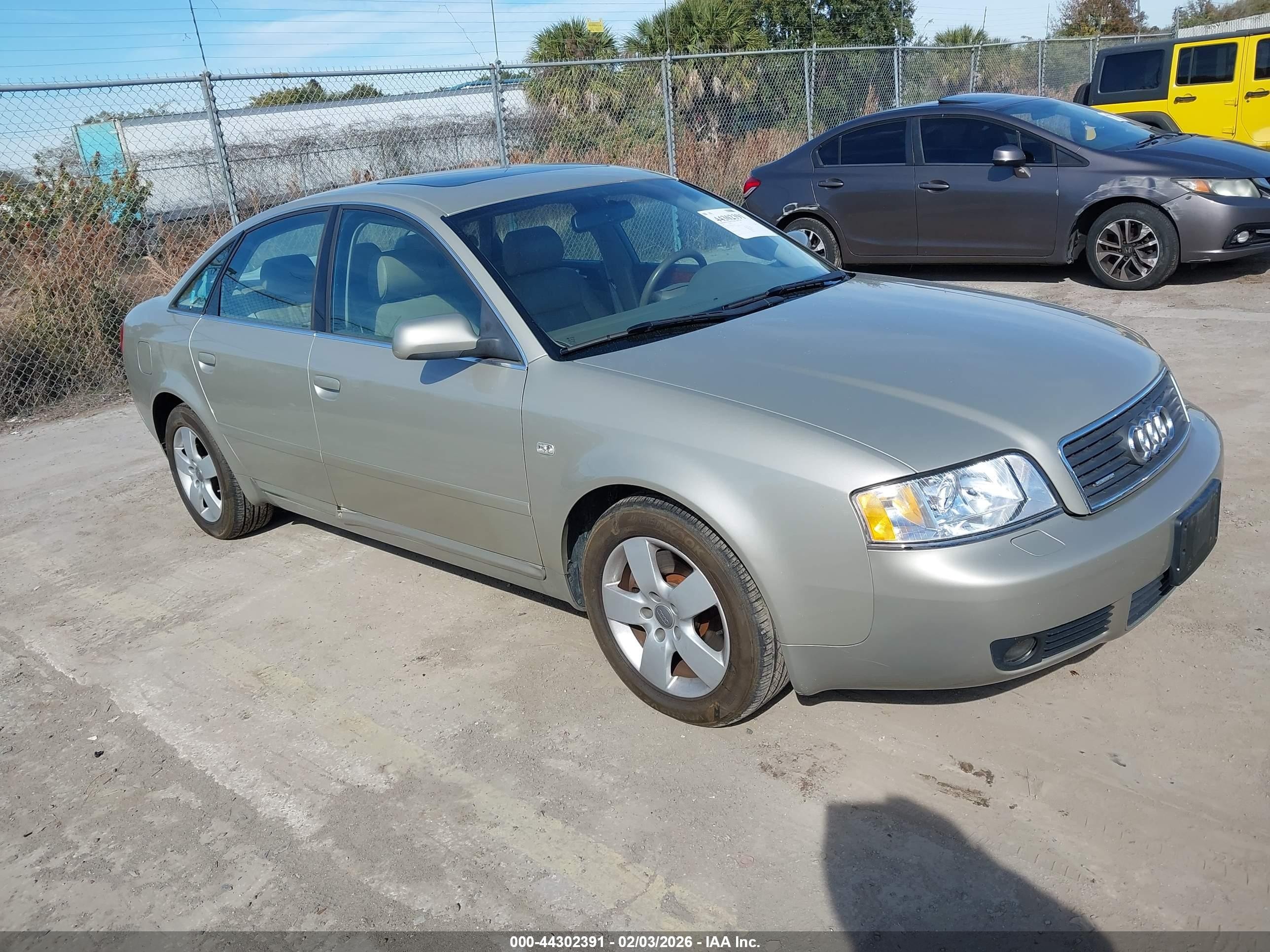 2002 Audi A6 3.0l Gold vin: WAULT64B92N149559