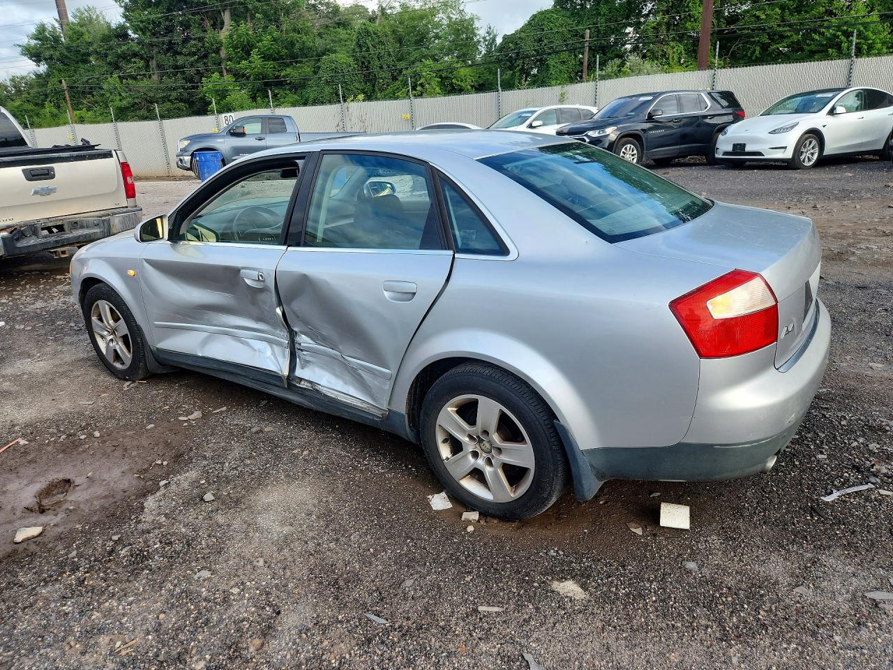2002 Audi A4 3.0 Quattro Silver vin: WAULT68E02A176192