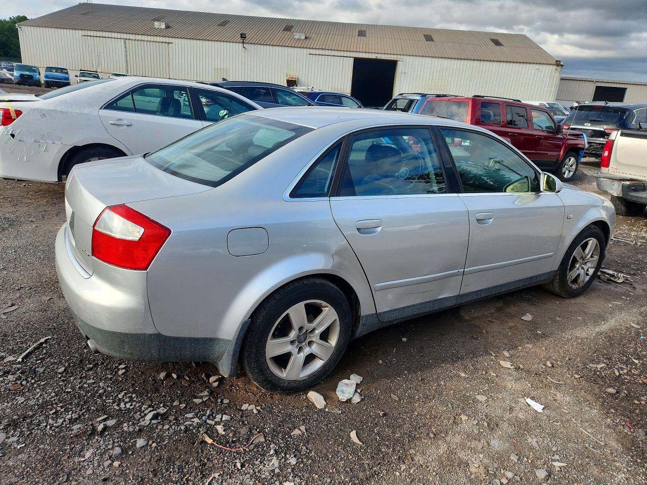 2002 Audi A4 3.0 Quattro Silver vin: WAULT68E02A176192