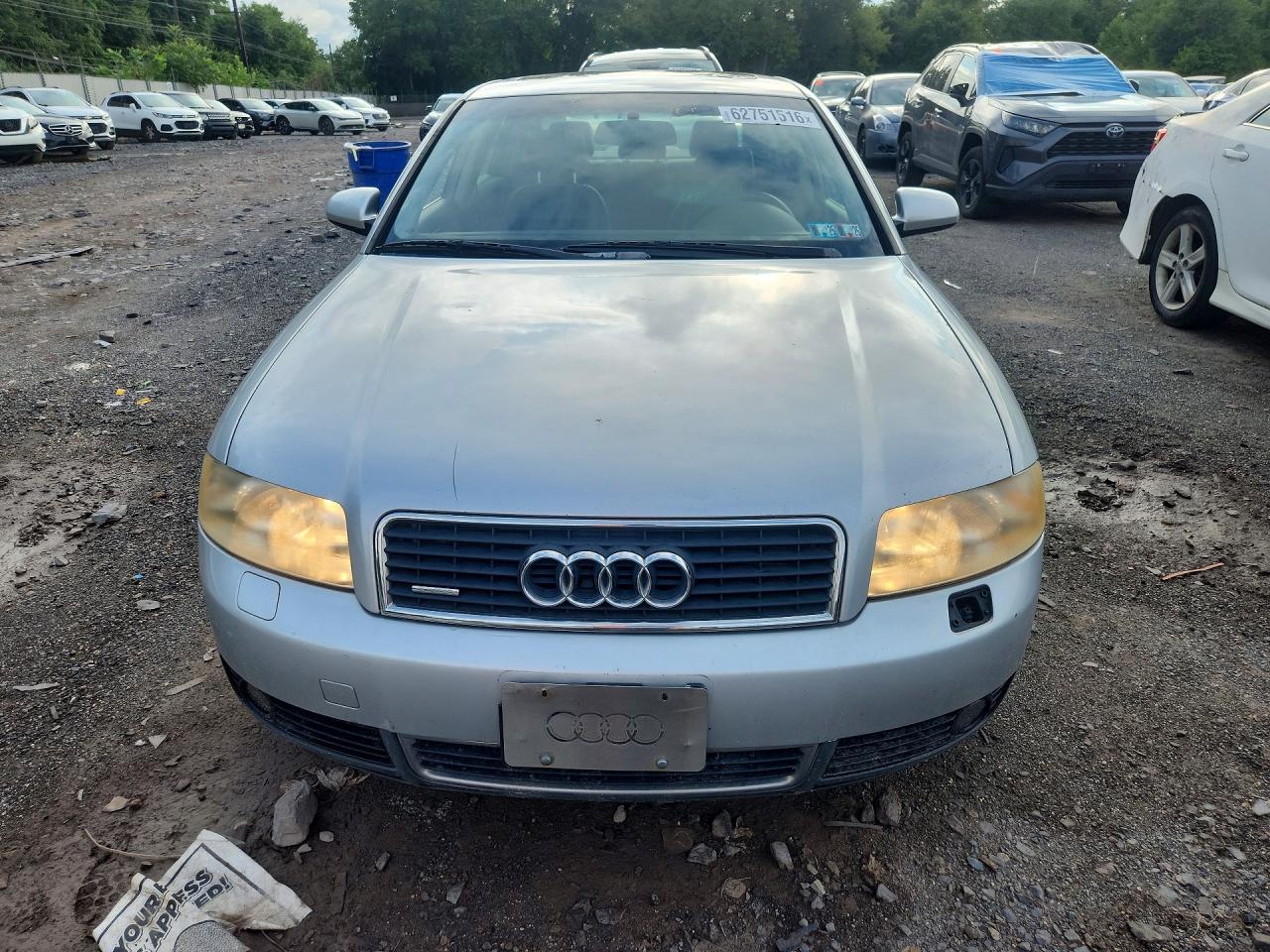 2002 Audi A4 3.0 Quattro Silver vin: WAULT68E02A176192