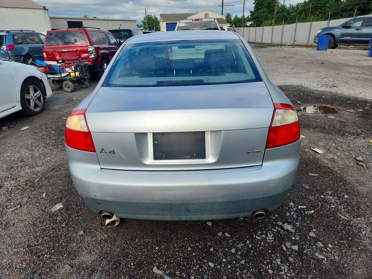 2002 Audi A4 3.0 Quattro Silver vin: WAULT68E02A176192