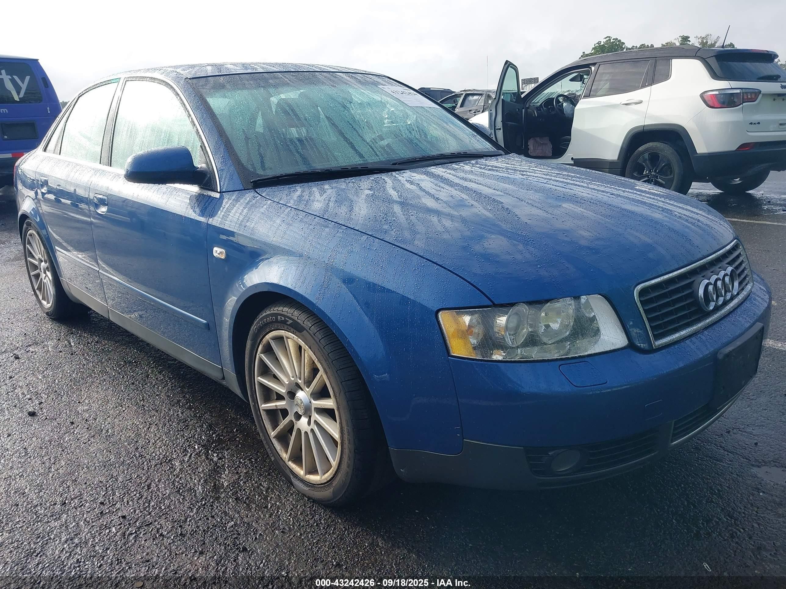 2002 Audi A4 3.0 Синий vin: WAULT68E02A240733