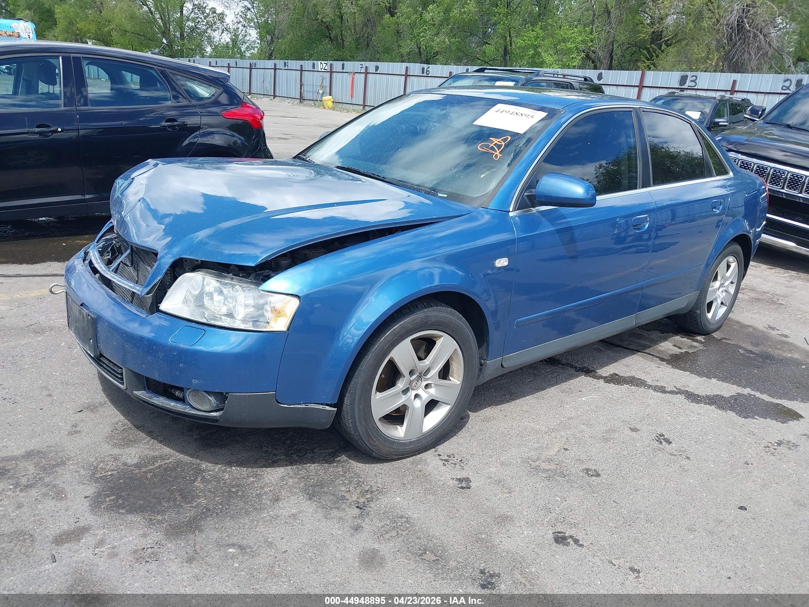 2002 Audi A4 3.0 Blue vin: WAULT68E02A263896