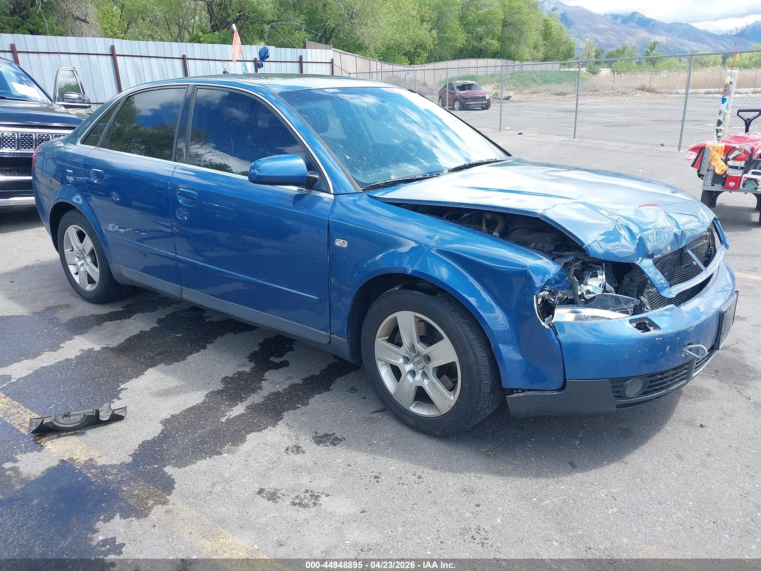2002 Audi A4 3.0 Blue vin: WAULT68E02A263896